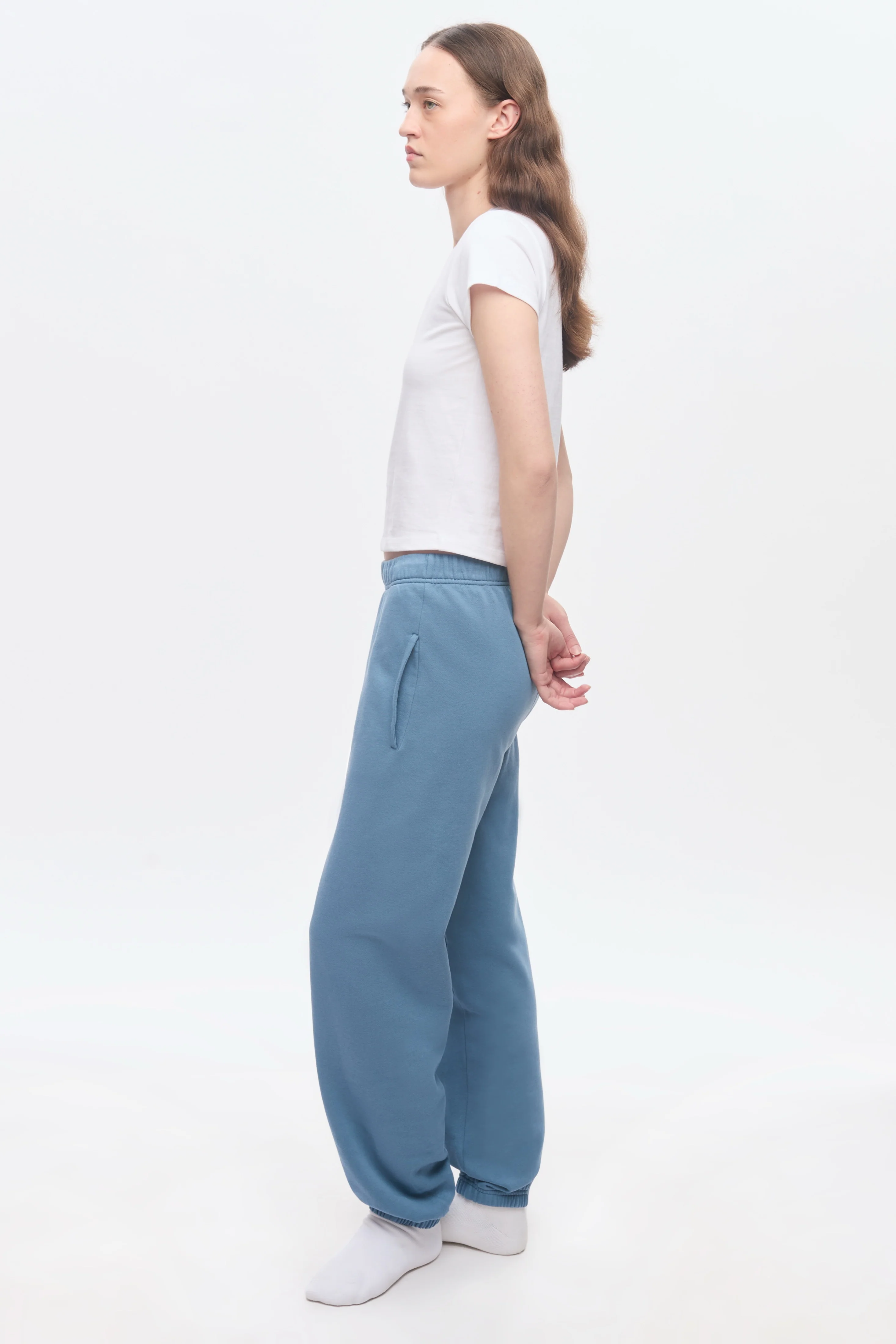 Women's Essential Sweatpant in Delta - Image 5