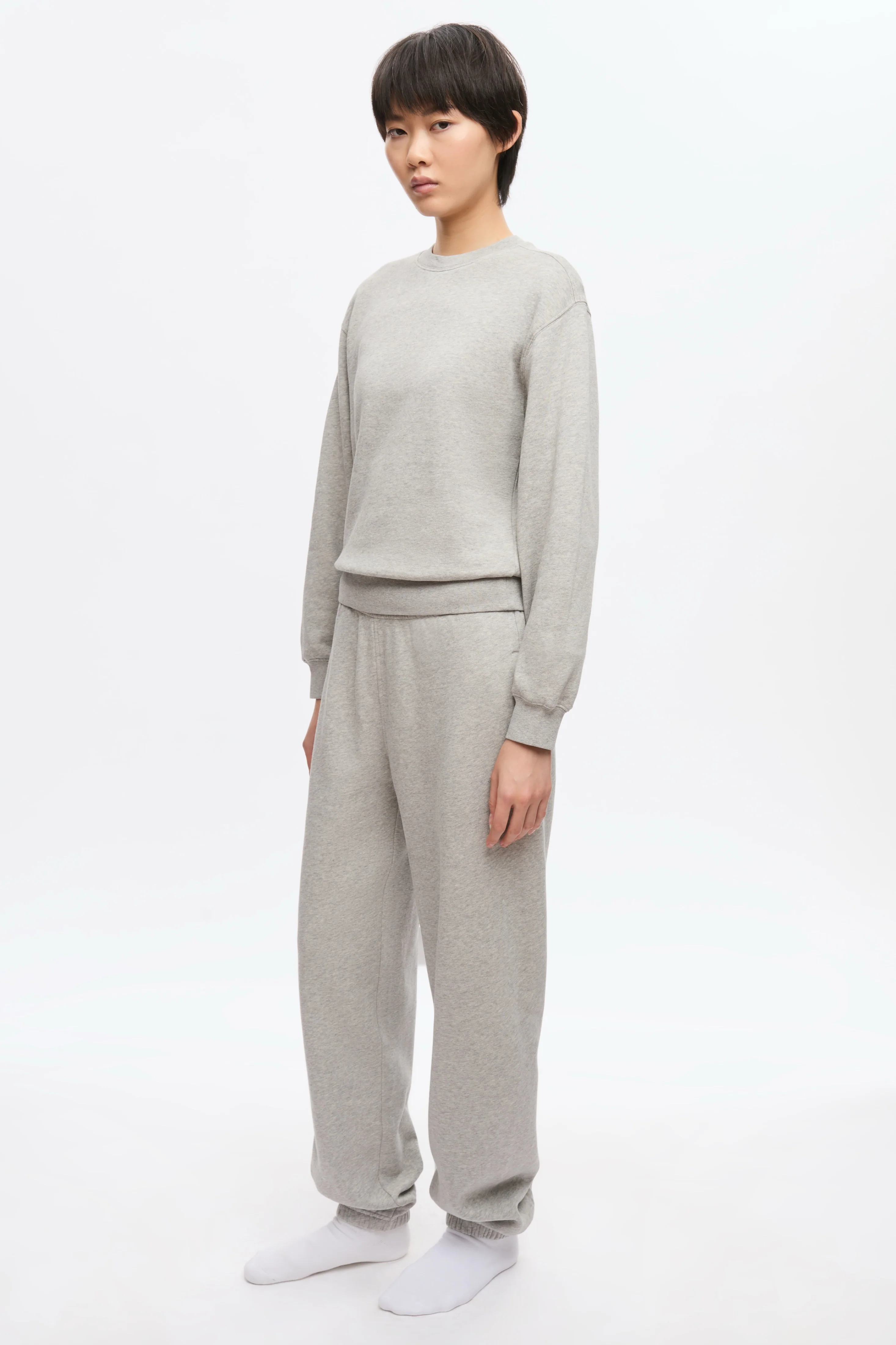 Women's Essential Sweatpant in Heather Grey - Image 5