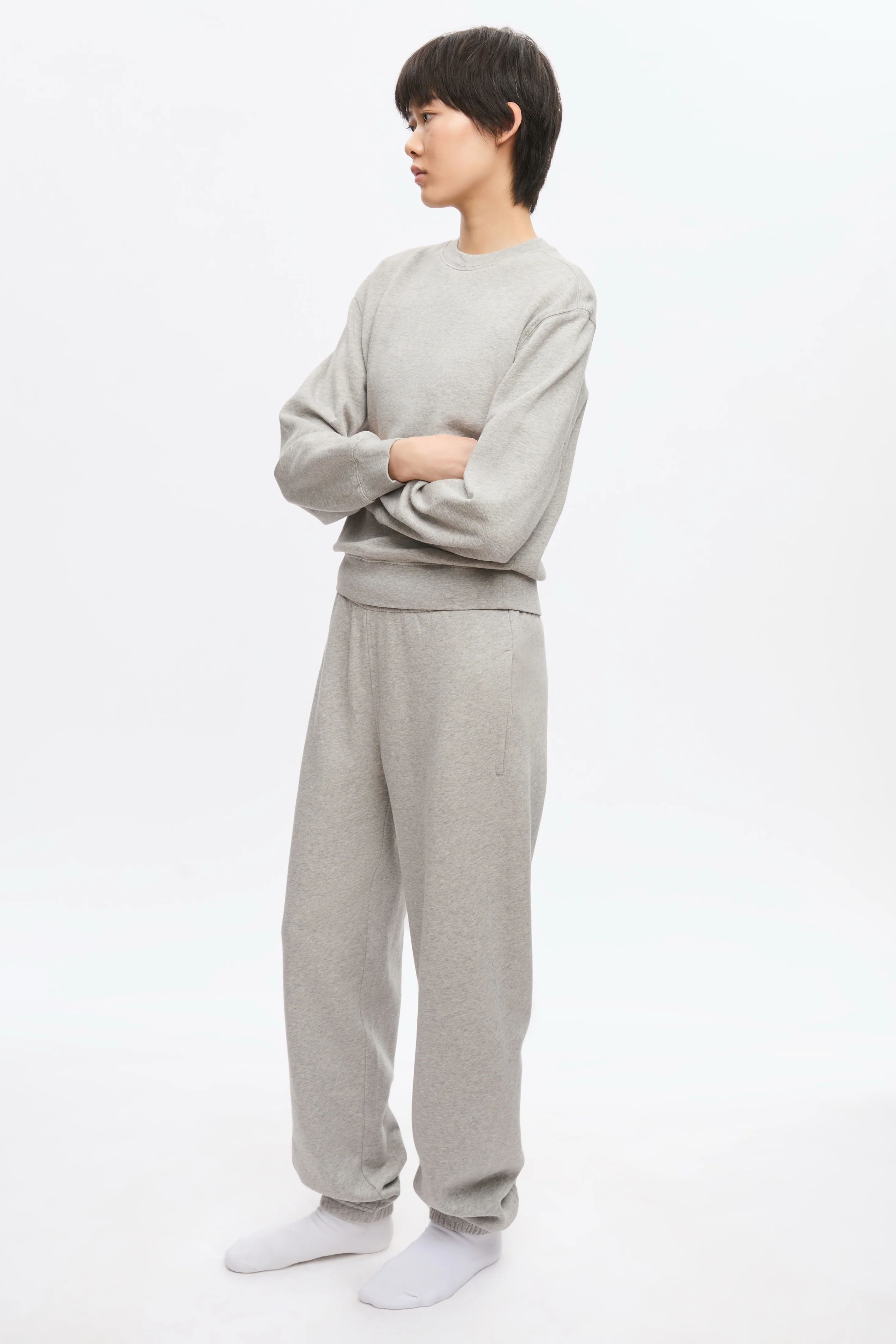 Women's Essential Sweatpant in Heather Grey - Image 6