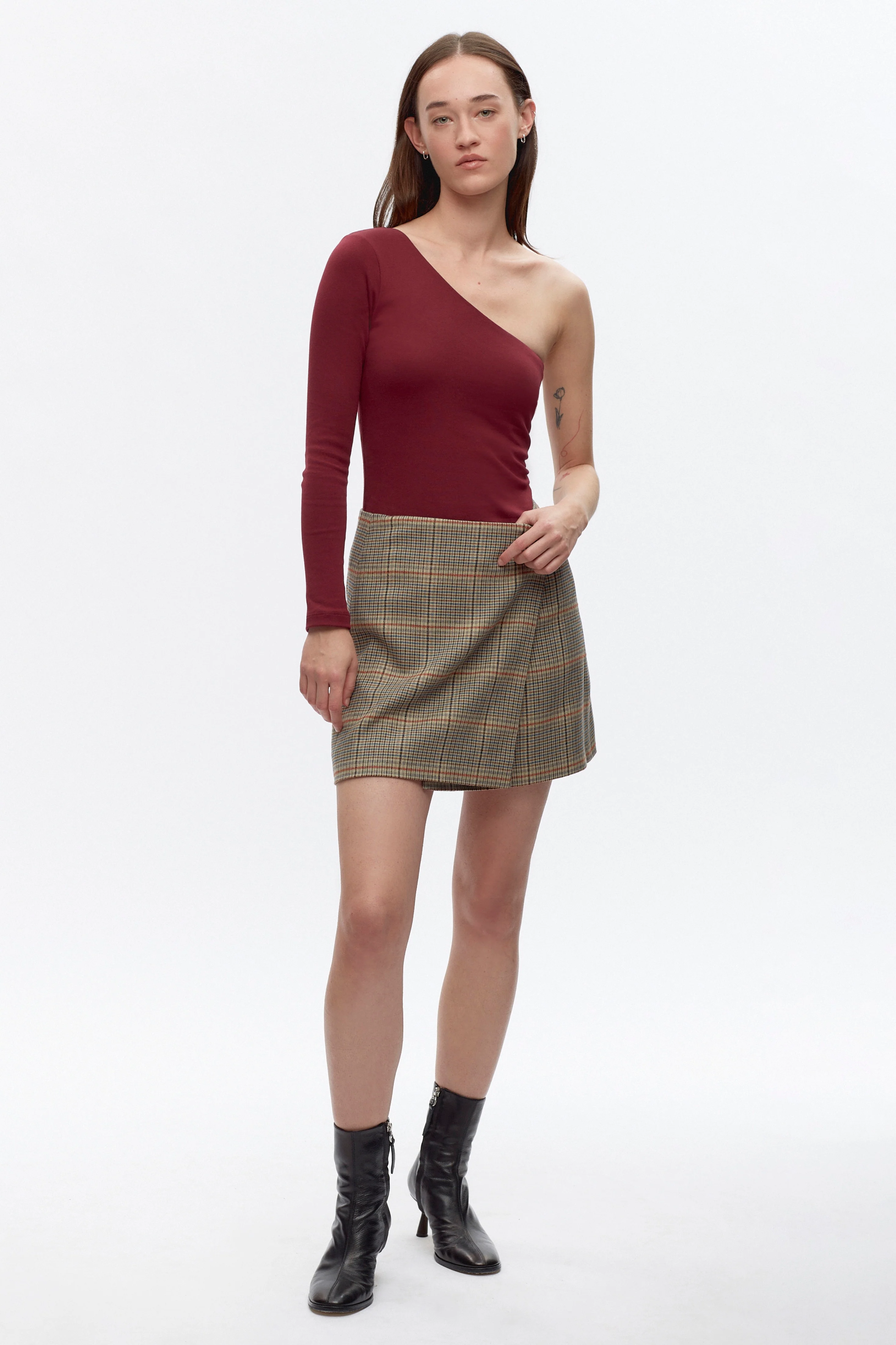 Women's Faten Shirt in Burgundy