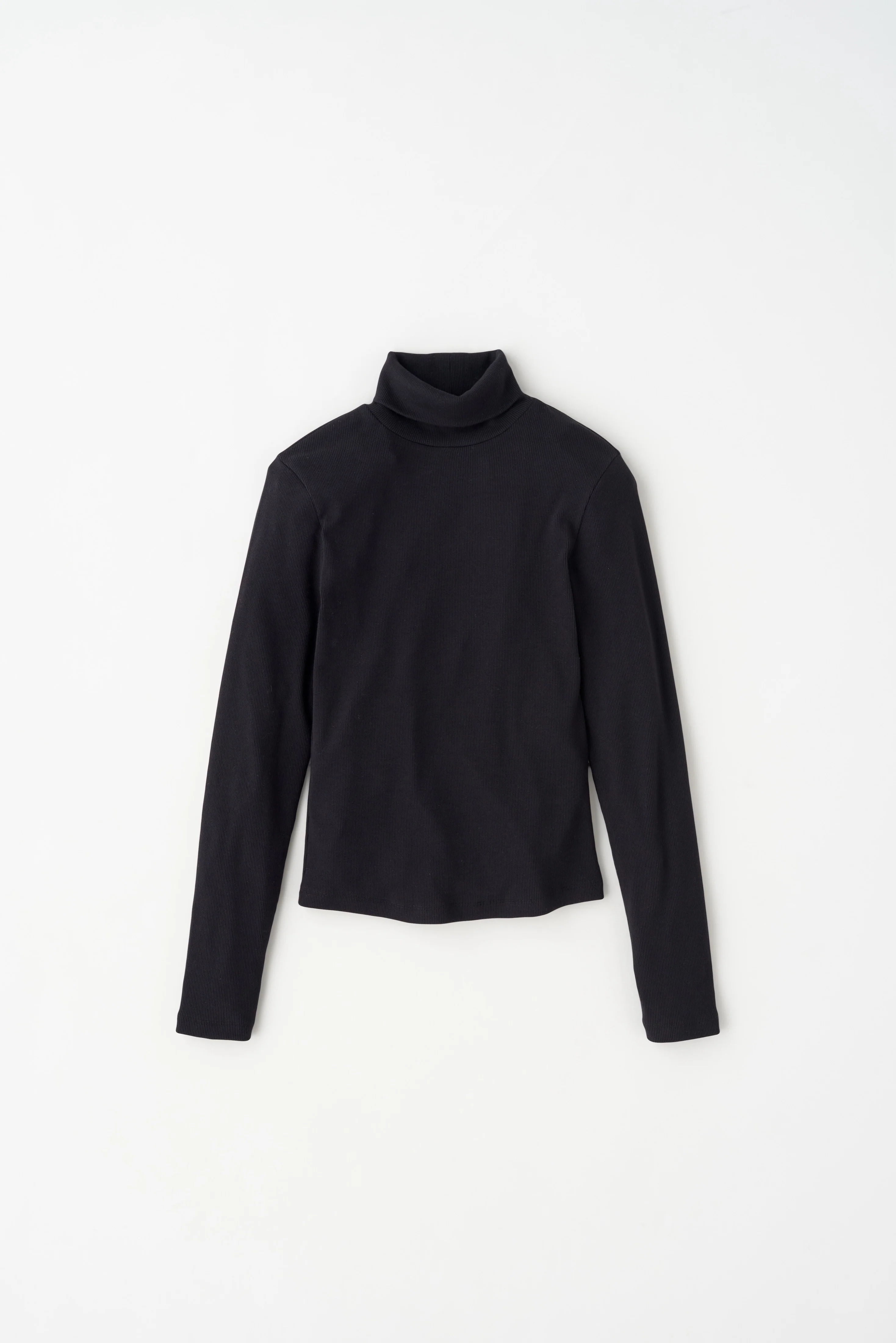 Women's Fitted Turtleneck in Black - Image 7