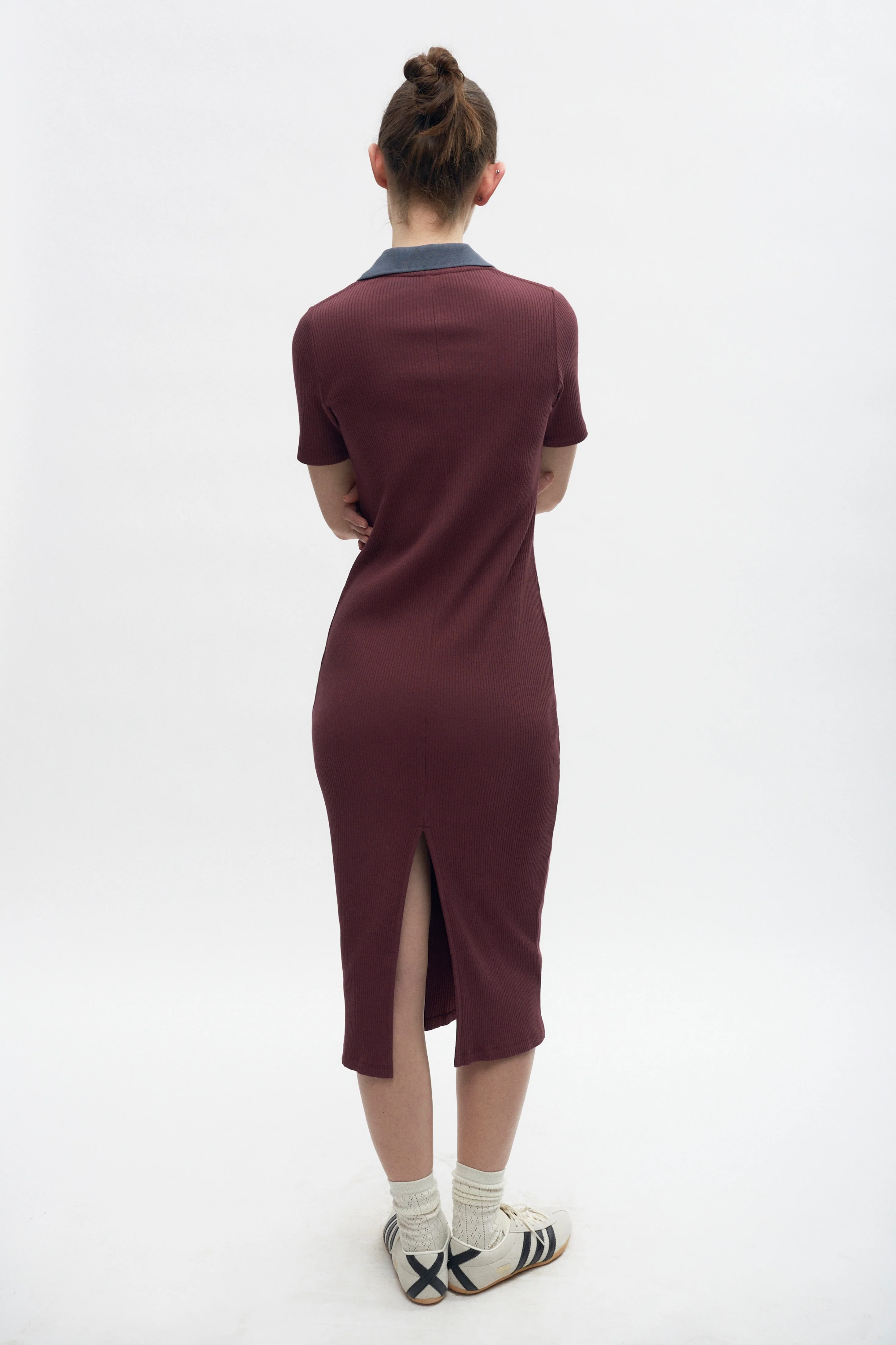 Women's Garden City Dress in Plum/Dark Dusk - Image 3