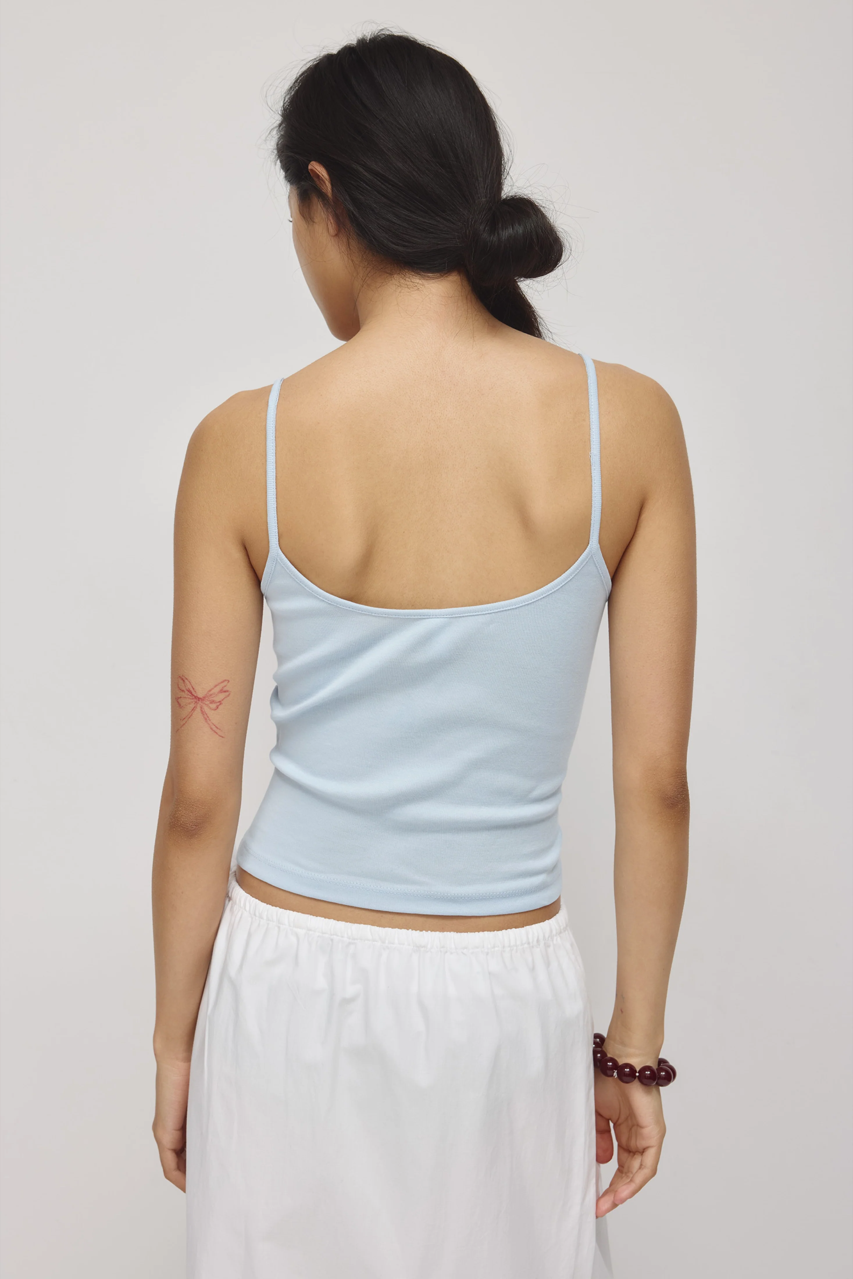 Women's Gathered Cami in Blue Aura - Image 5