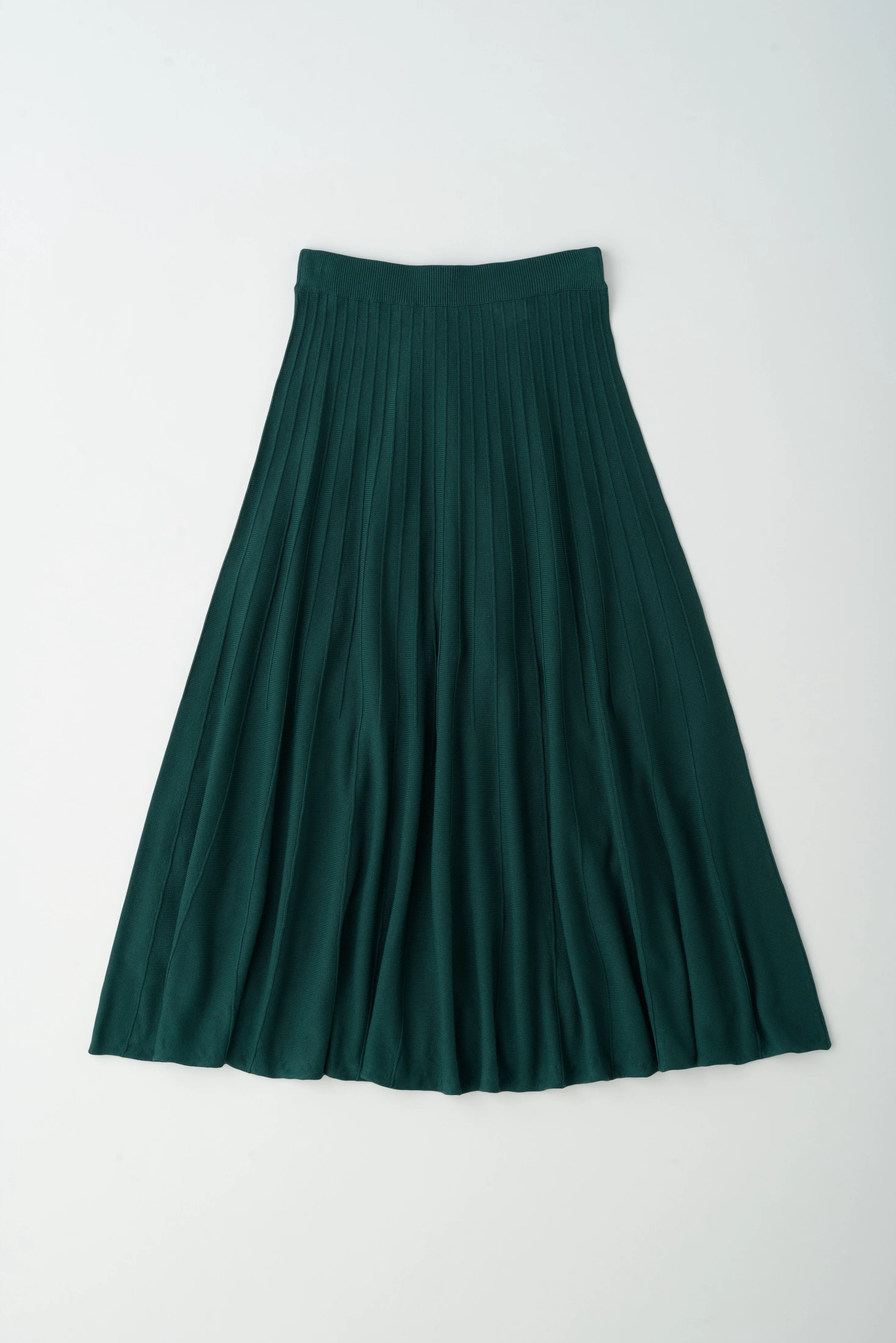 Women's Gezira Knit Skirt in Racing Green - Image 6