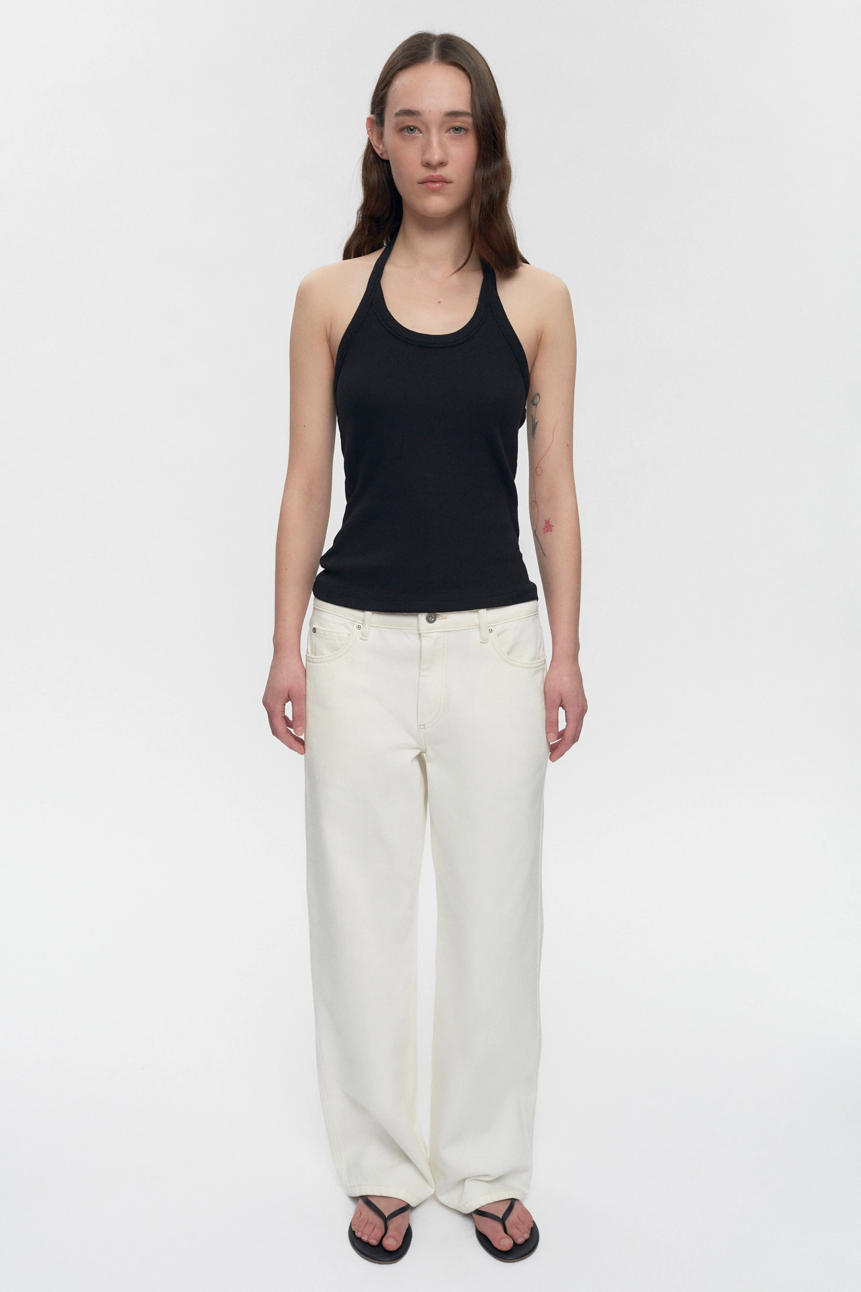 Women's Halter Tank in Black - Image 4