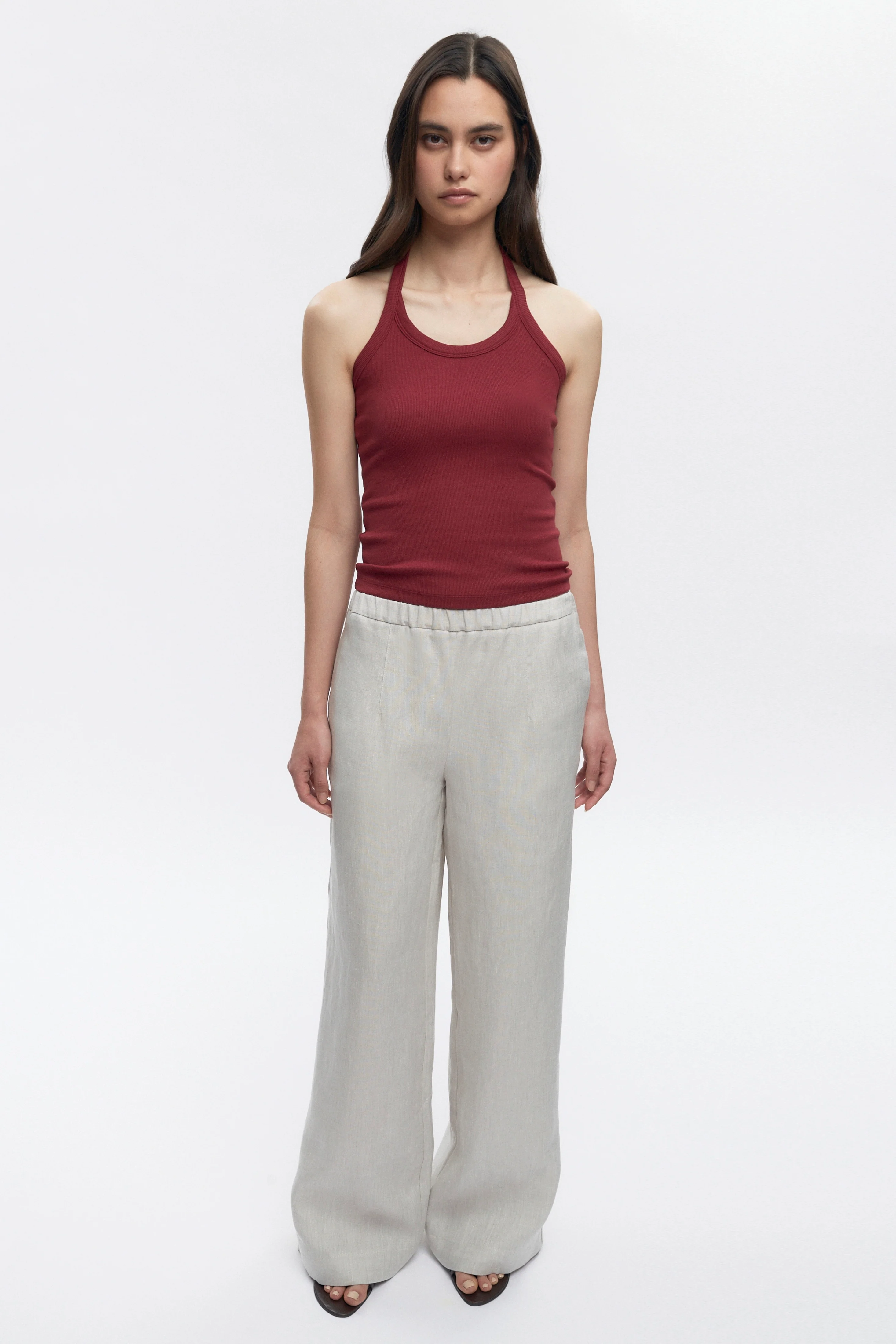 Women's Halter Tank in Sunstar Red - Image 4