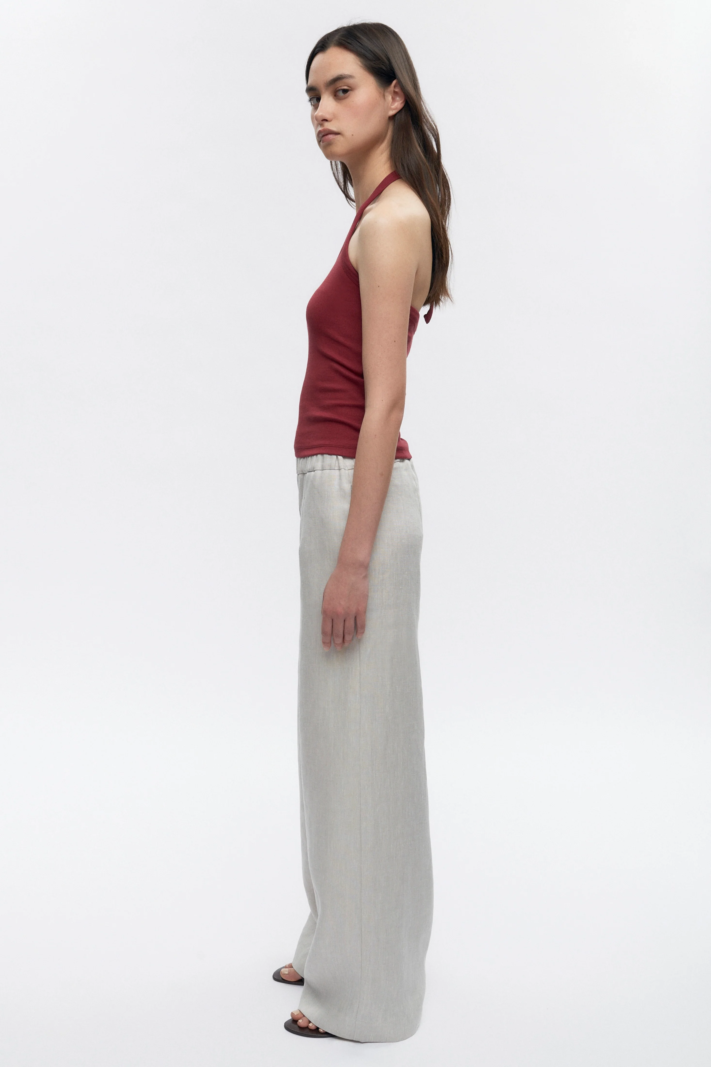 Women's Halter Tank in Sunstar Red - Image 5