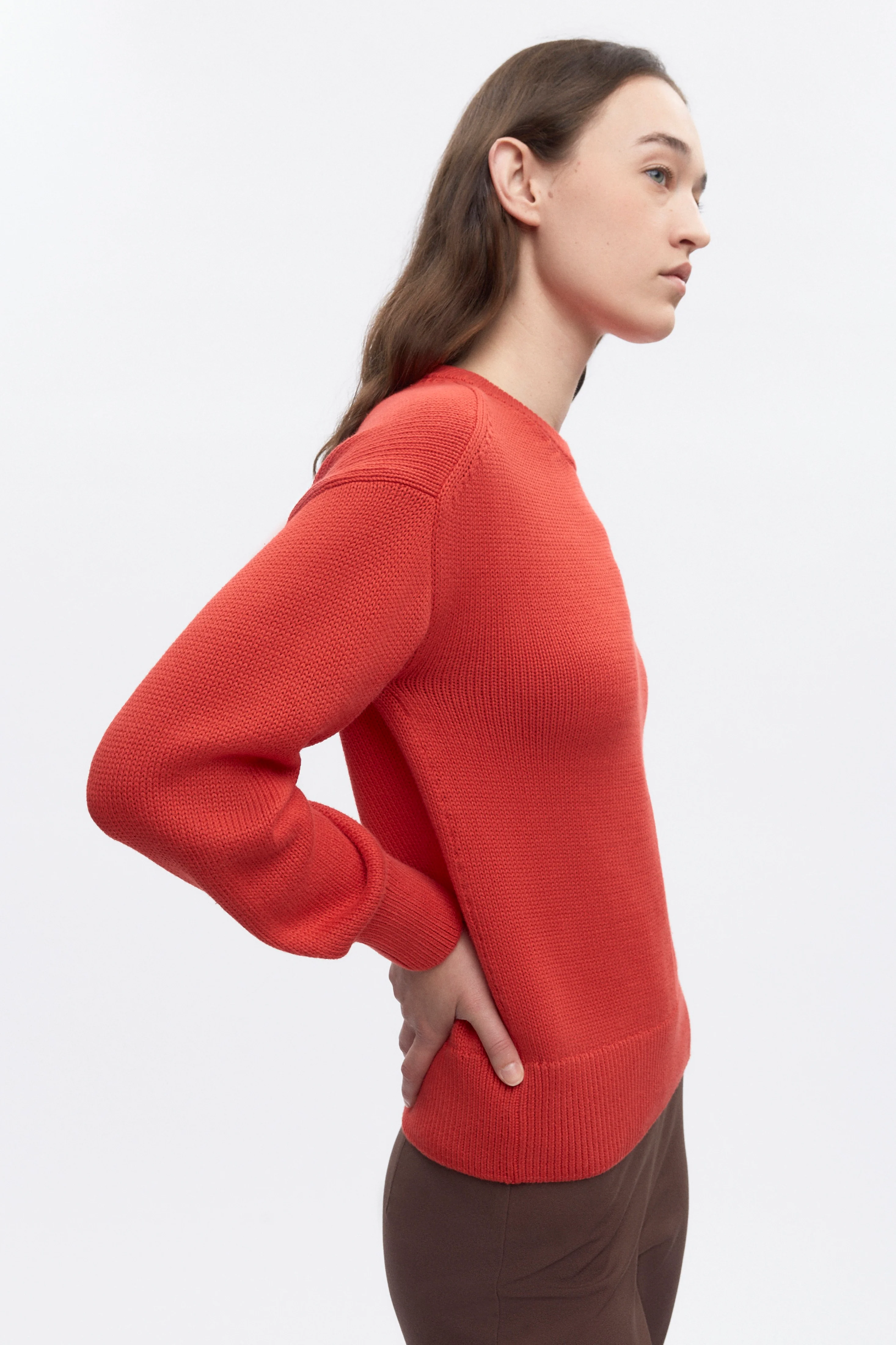 Women's Hamatah Sweater in Fiery Red - Image 3