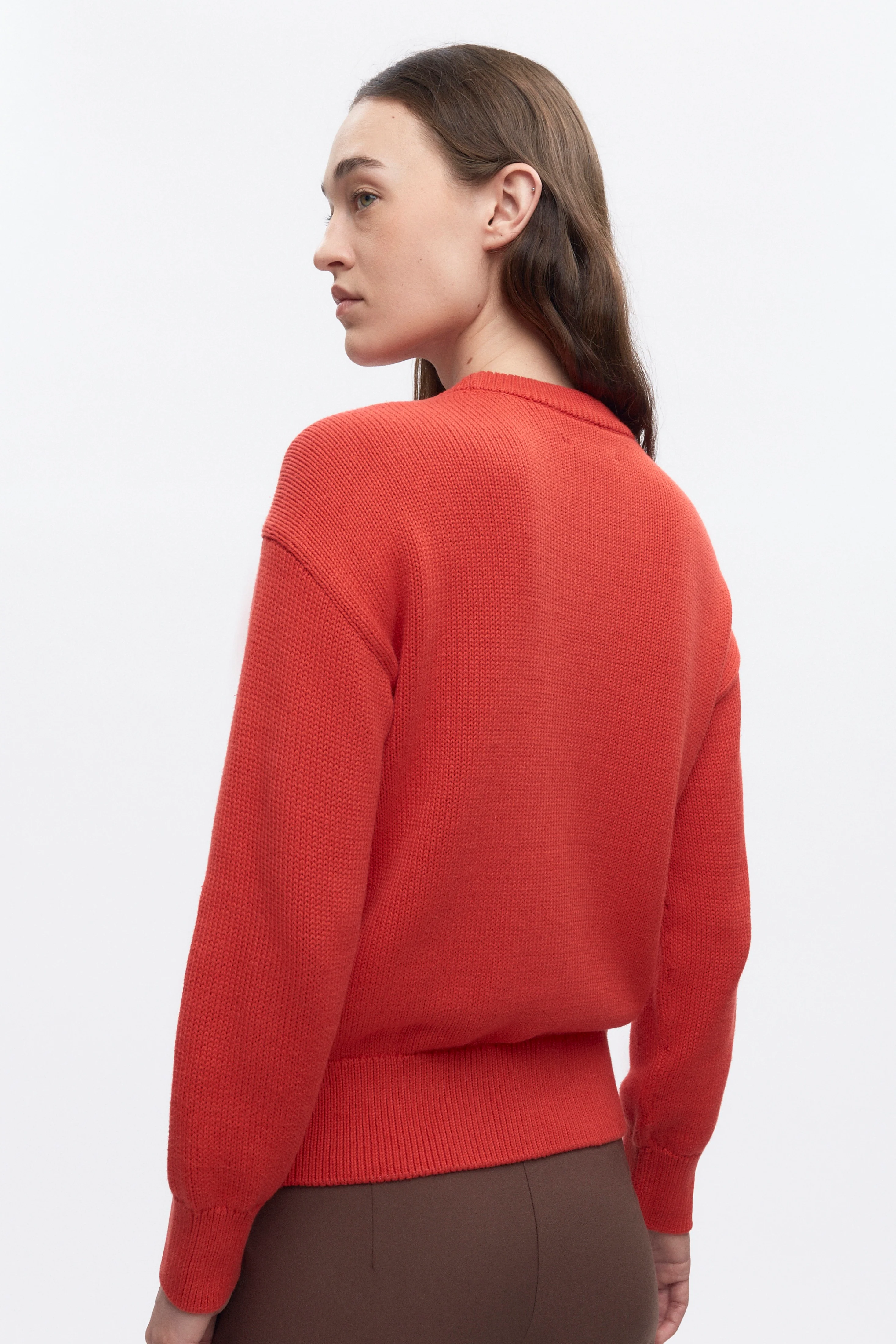 Women's Hamatah Sweater in Fiery Red - Image 4