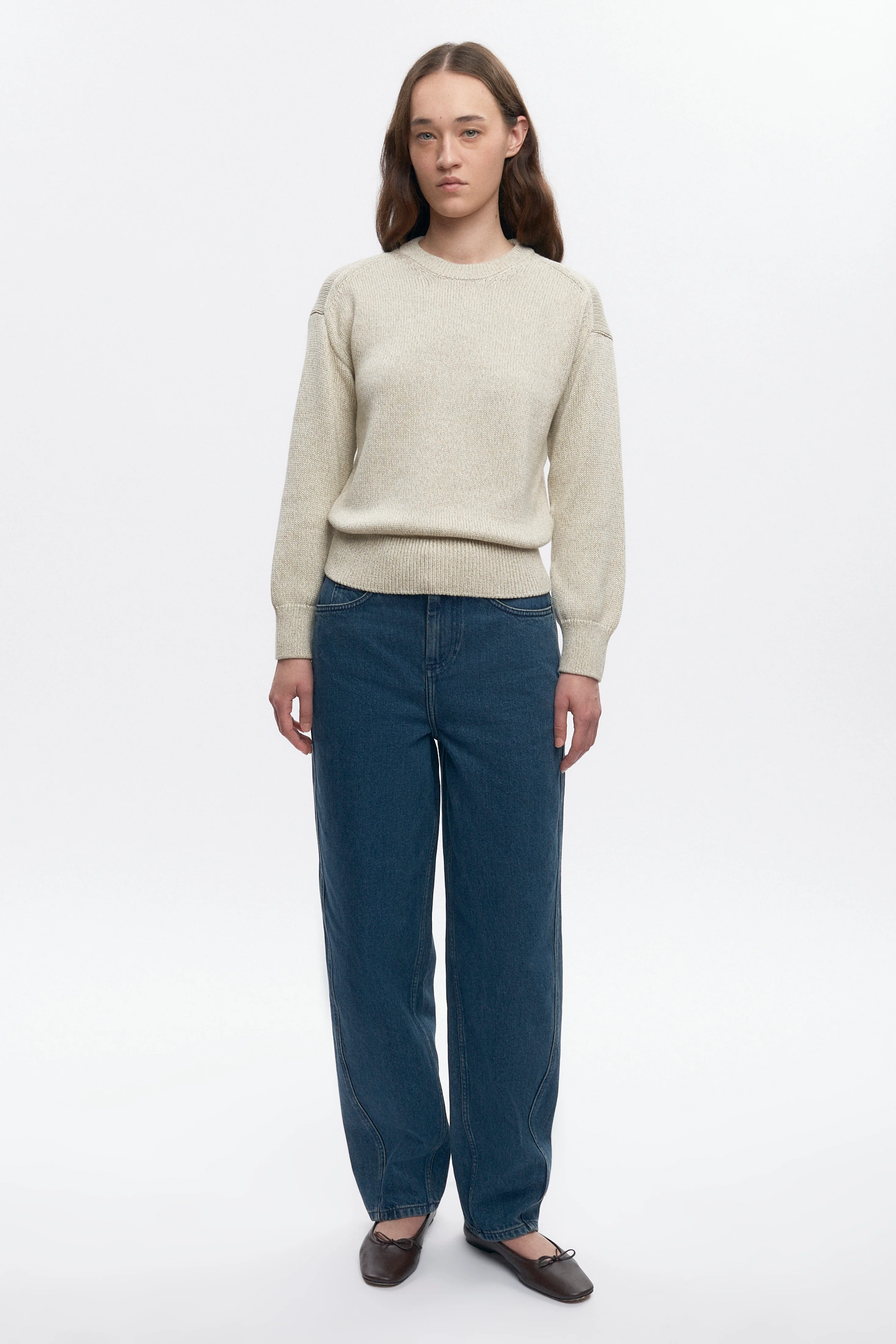 Women's Hamatah Sweater in Oat Melange - Image 4