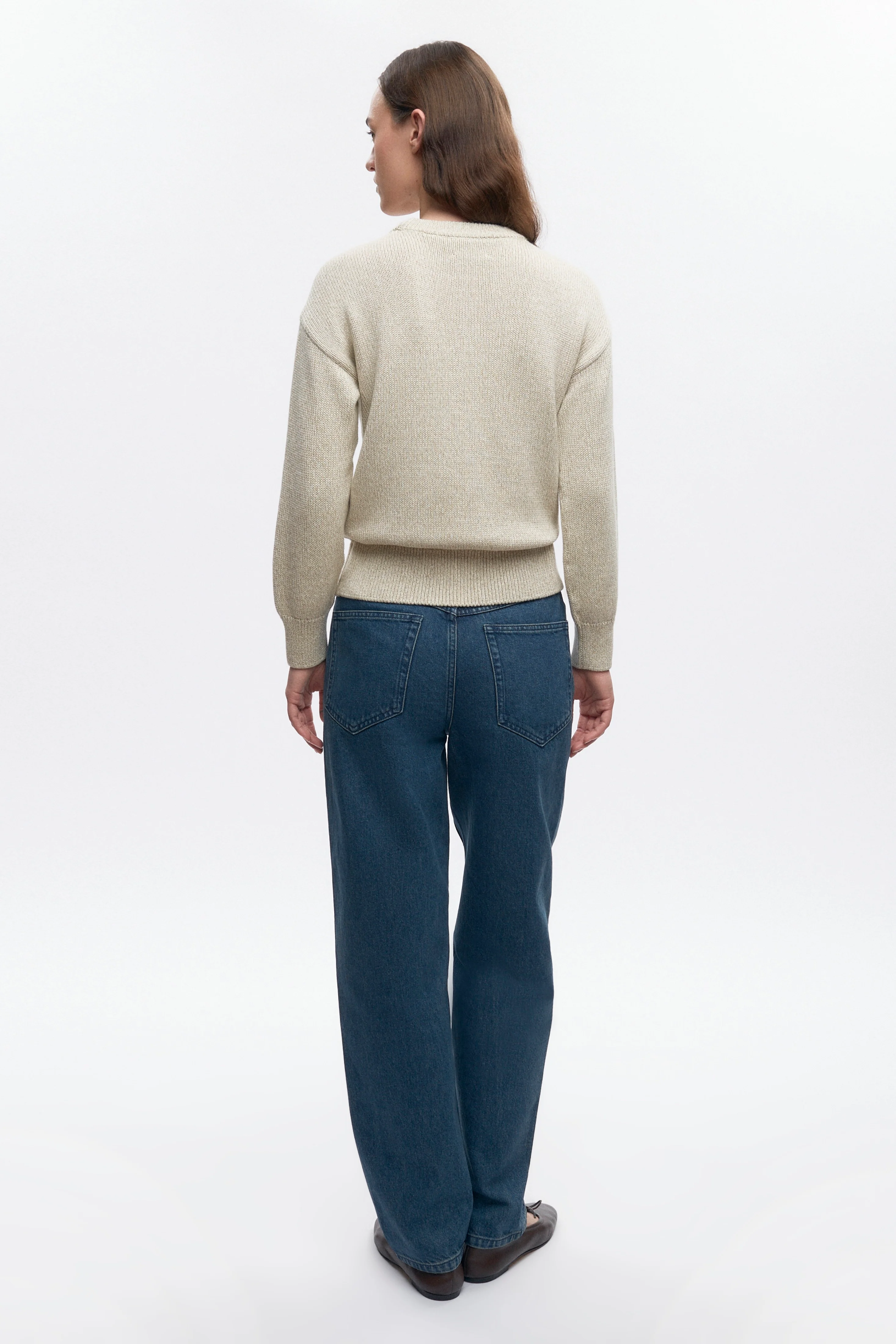 Women's Hamatah Sweater in Oat Melange - Image 6
