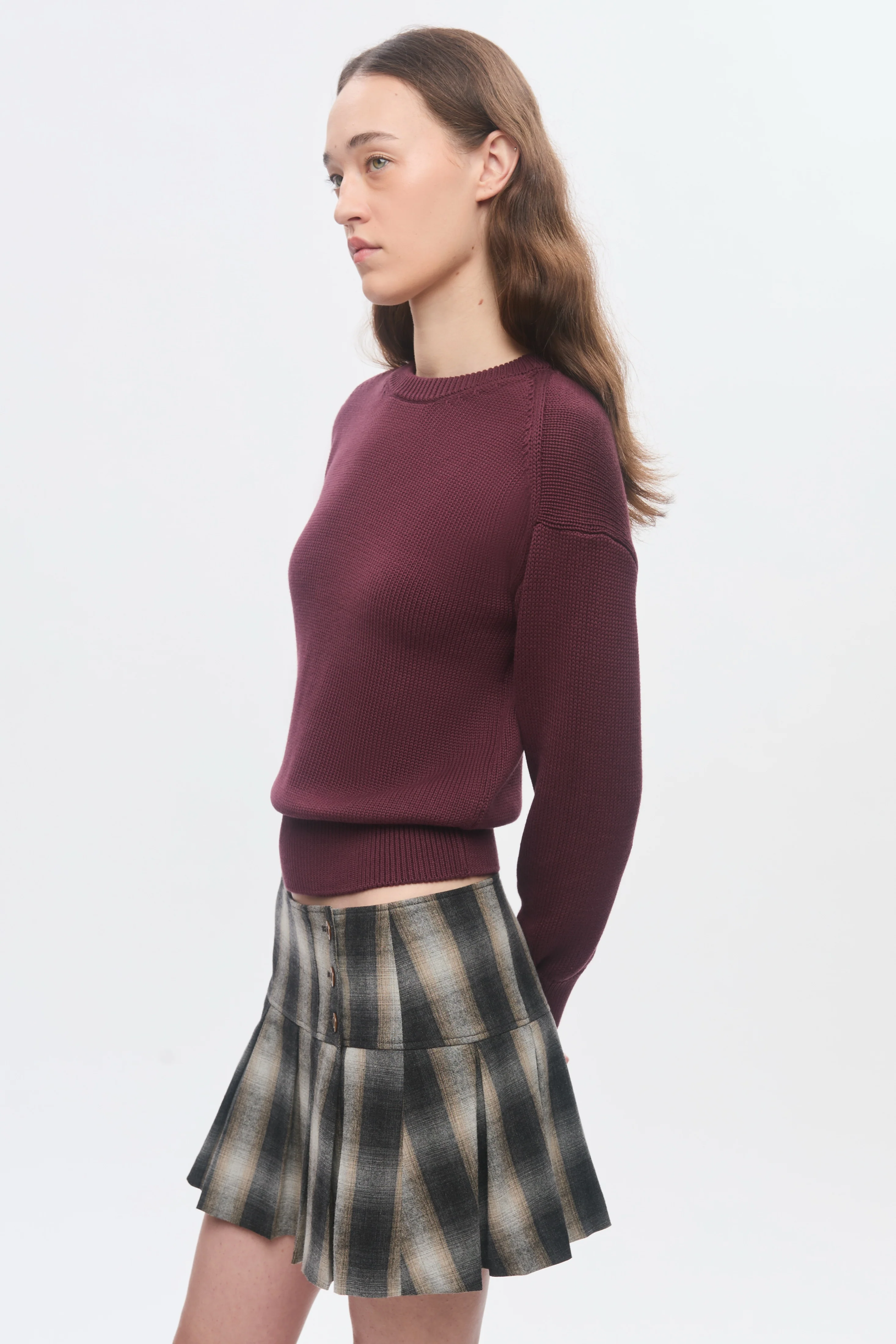 Women's Hamatah Sweater in Plum - Image 3