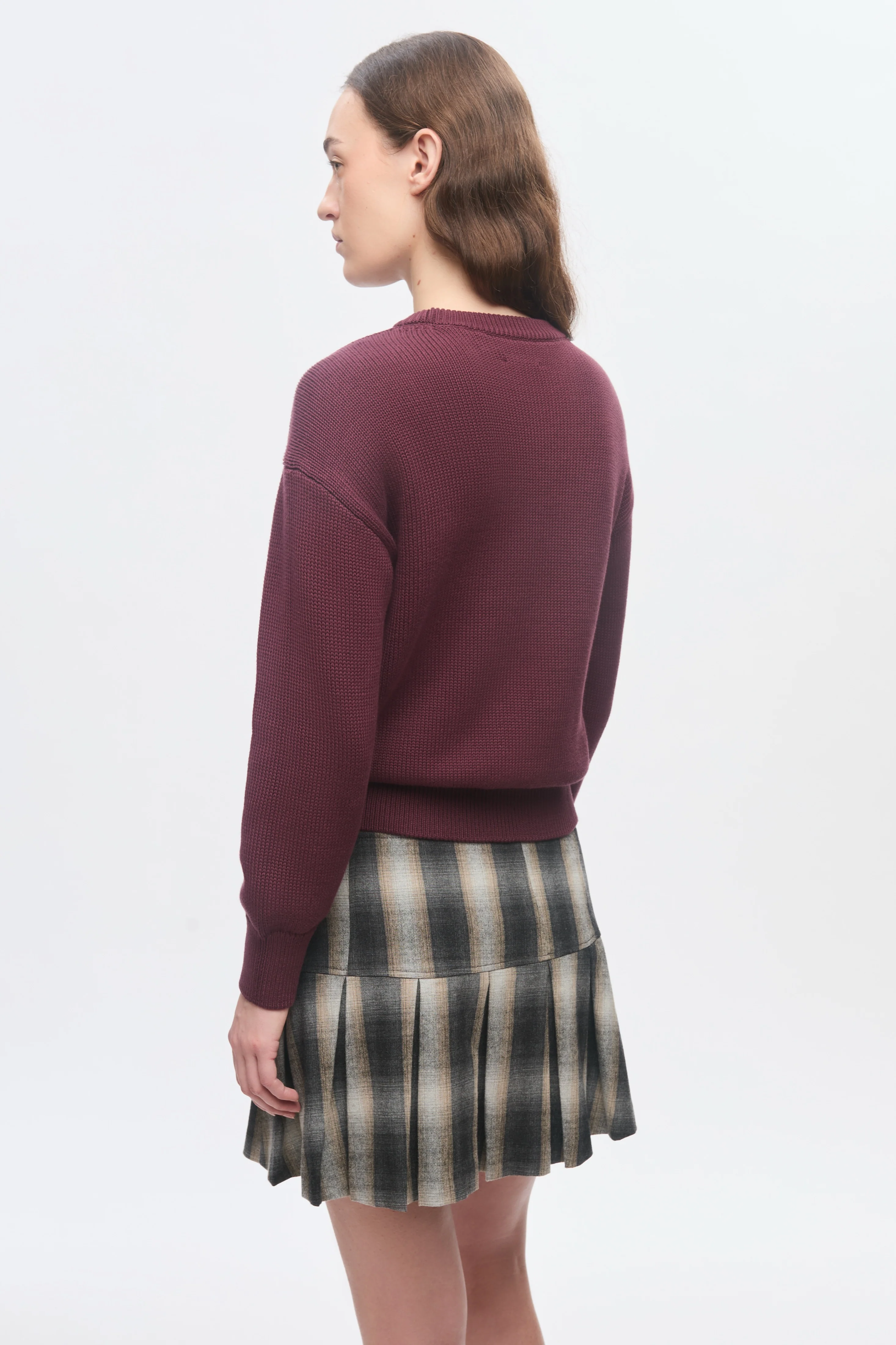 Women's Hamatah Sweater in Plum - Image 4