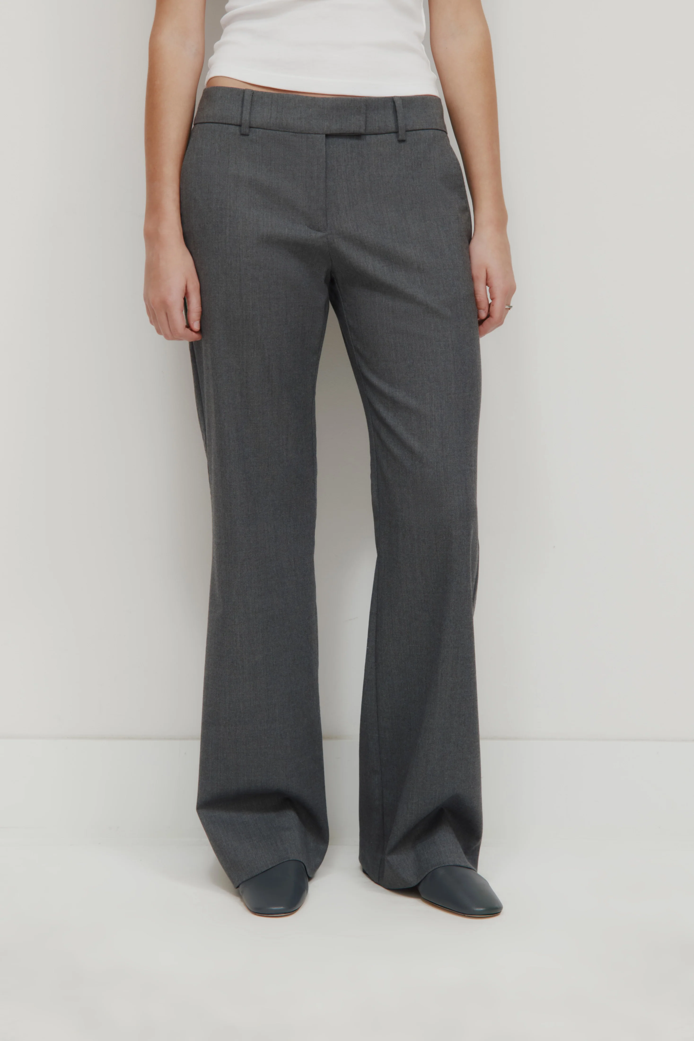 Women's Iman Trouser in Charcoal Mix - Image 3