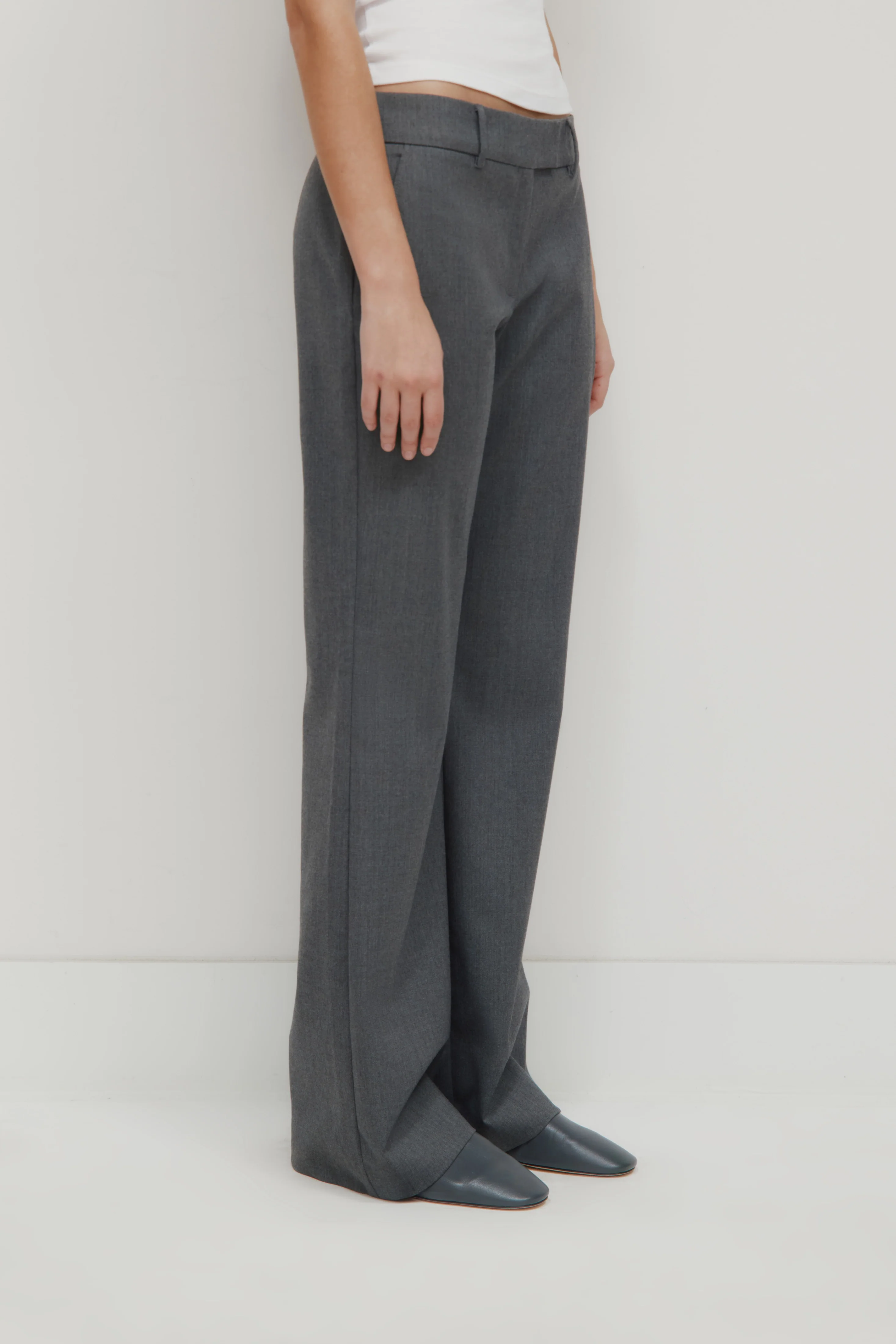 Women's Iman Trouser in Charcoal Mix - Image 4