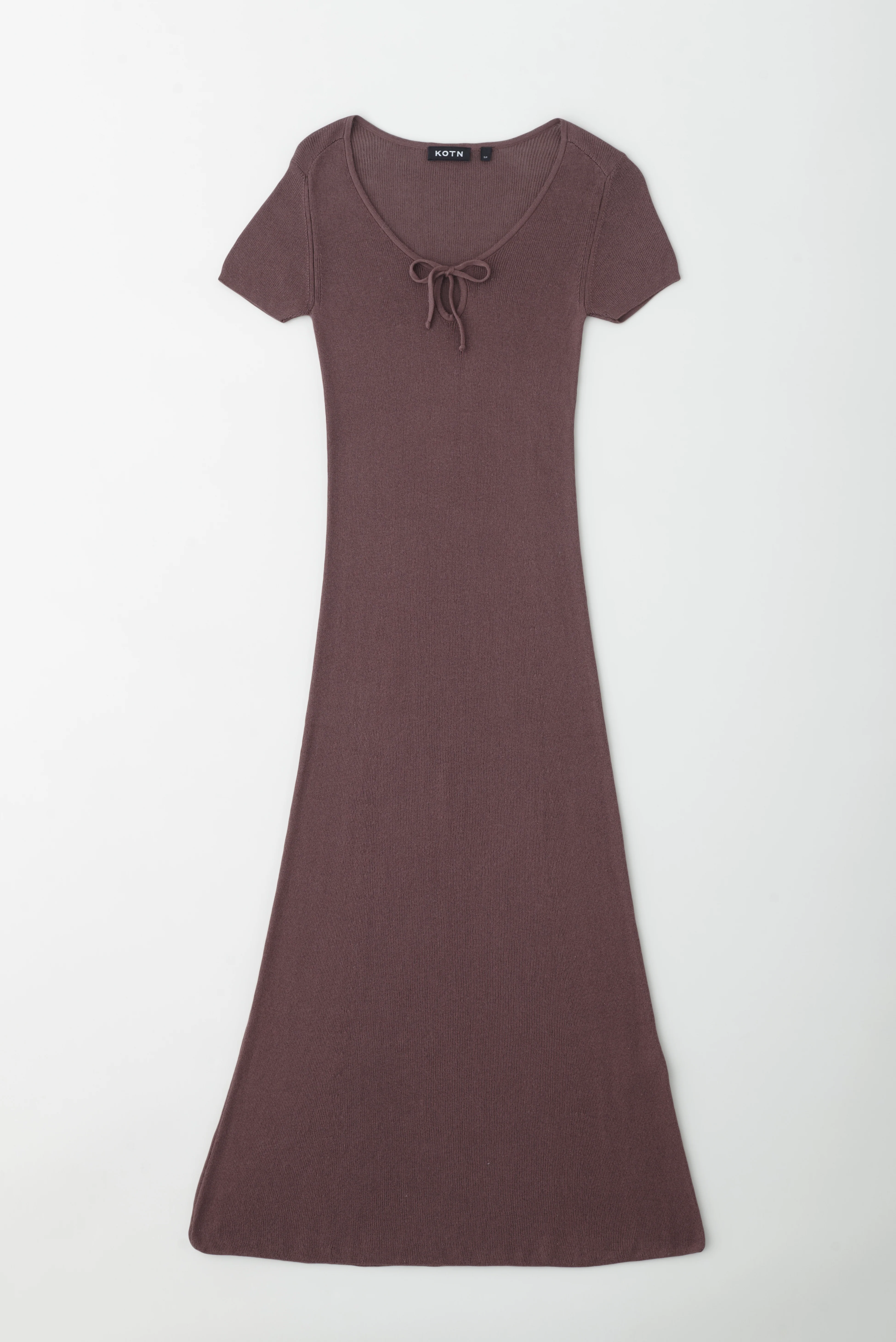 Women's Iris Knit Dress in Coffee Bean - Image 7