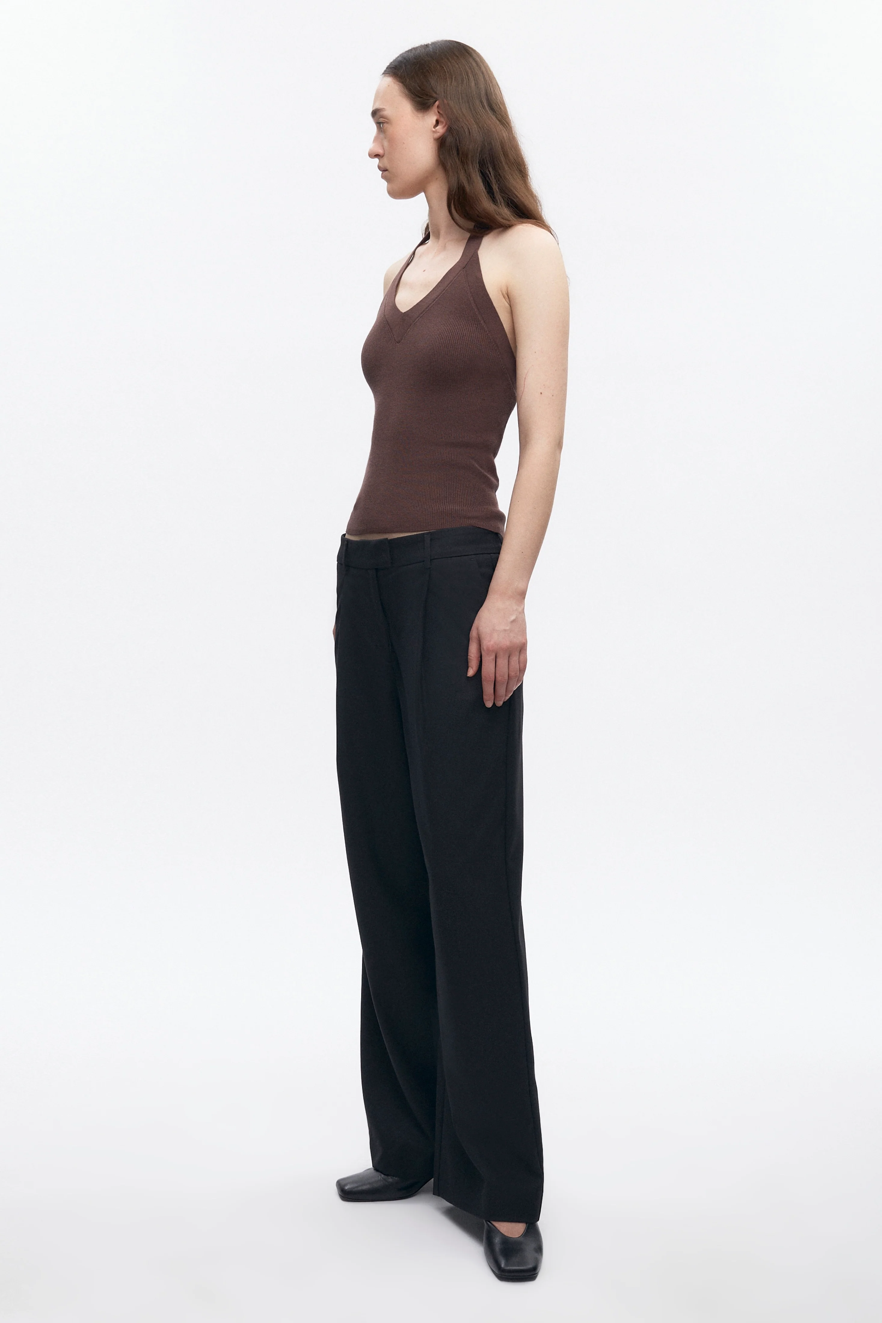 Women's Iris Knit Halter in Cocoa - Image 6
