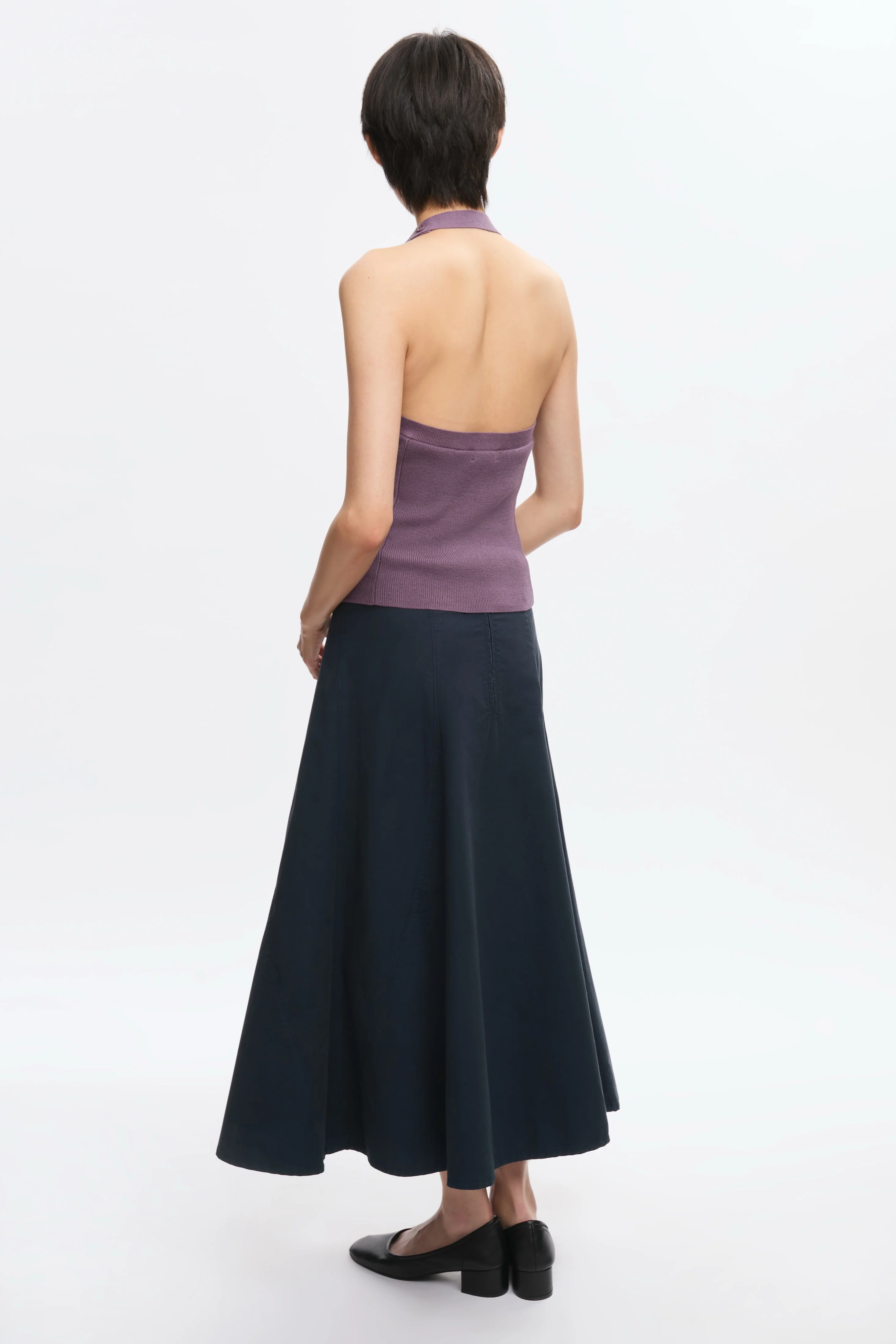 Women's Iris Knit Halter in Mauve - Image 6