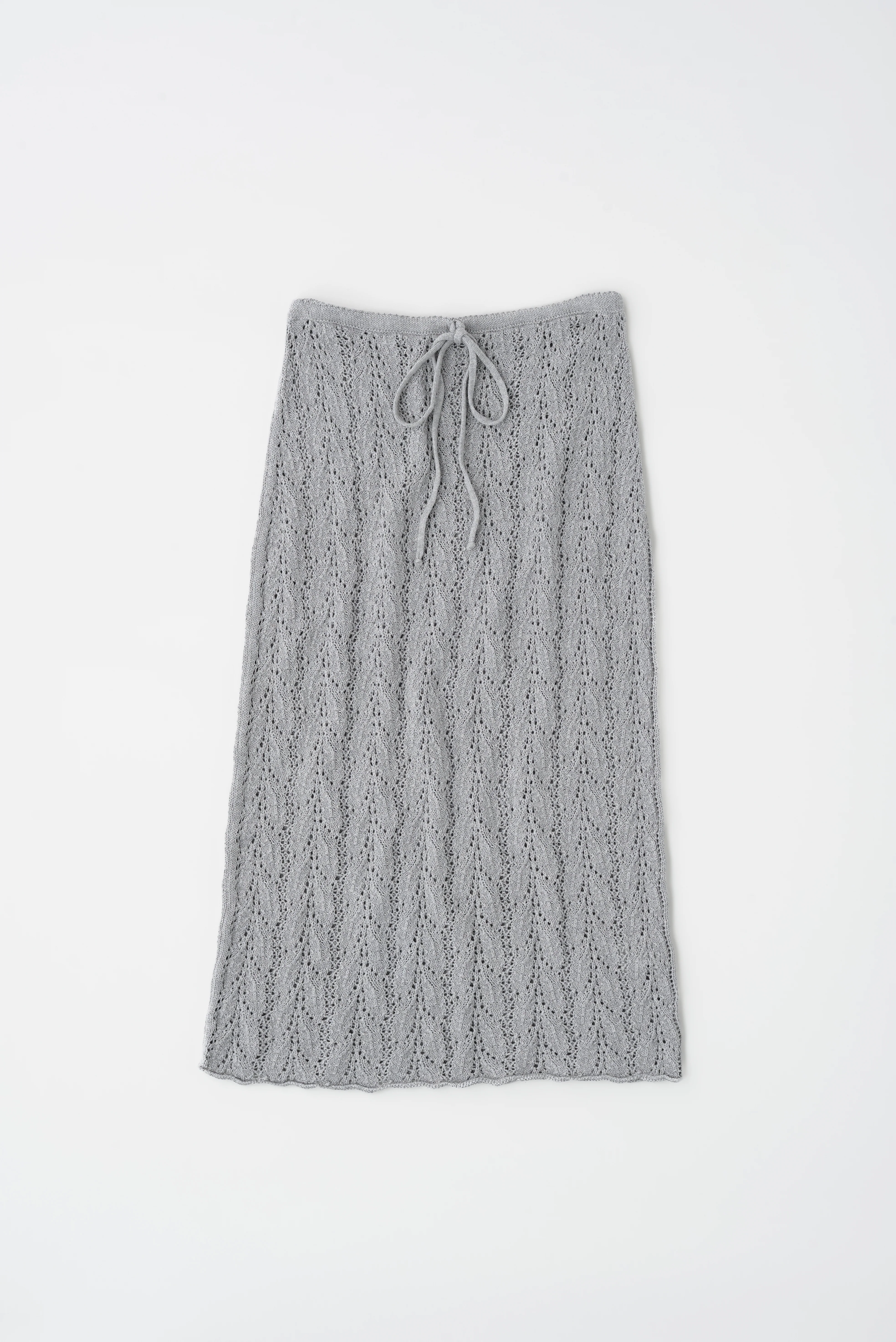 Women's Kamilah Cable Skirt in Heather Grey - Image 8