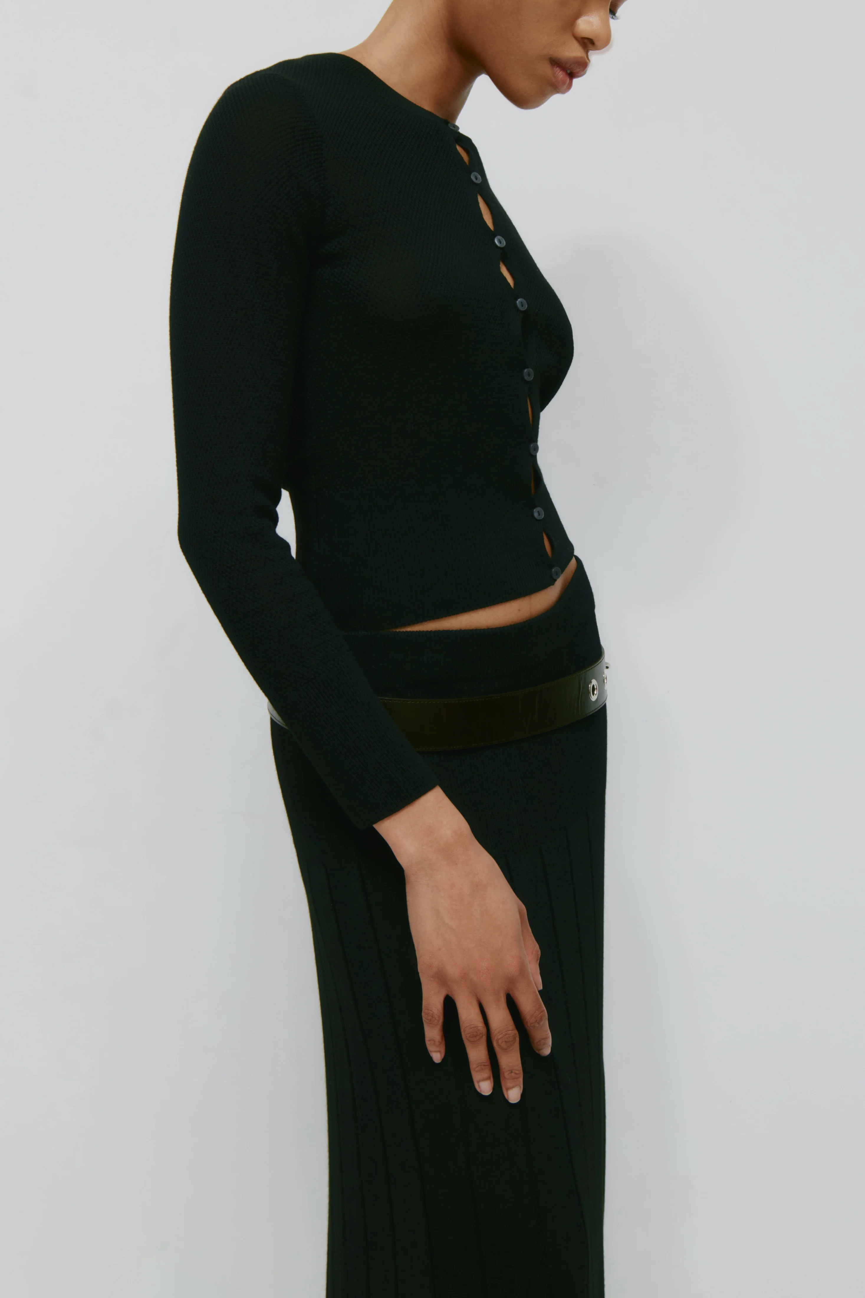 Women's Kenza Kissing Cardi in Black - Image 4