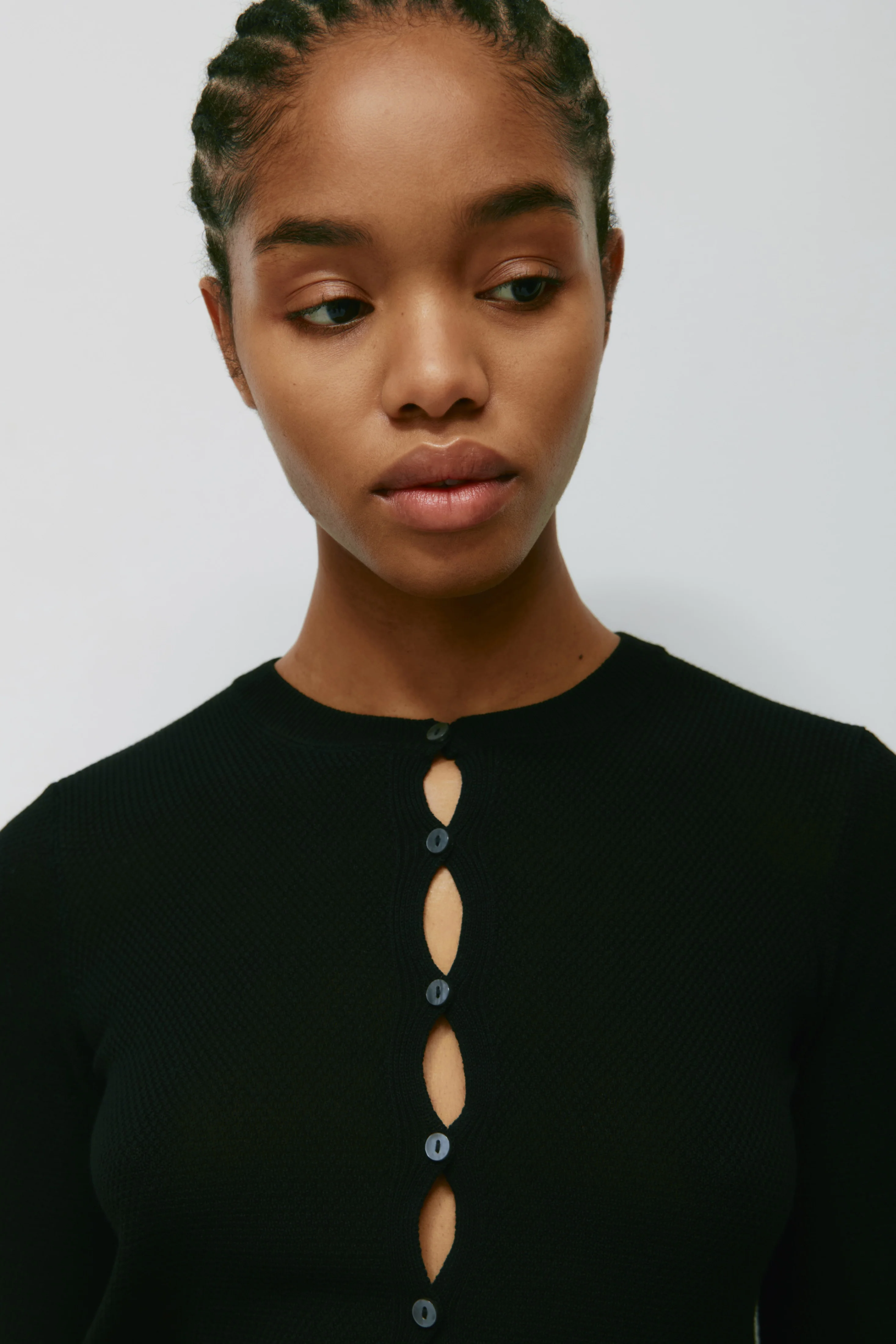Women's Kenza Kissing Cardi in Black - Image 5