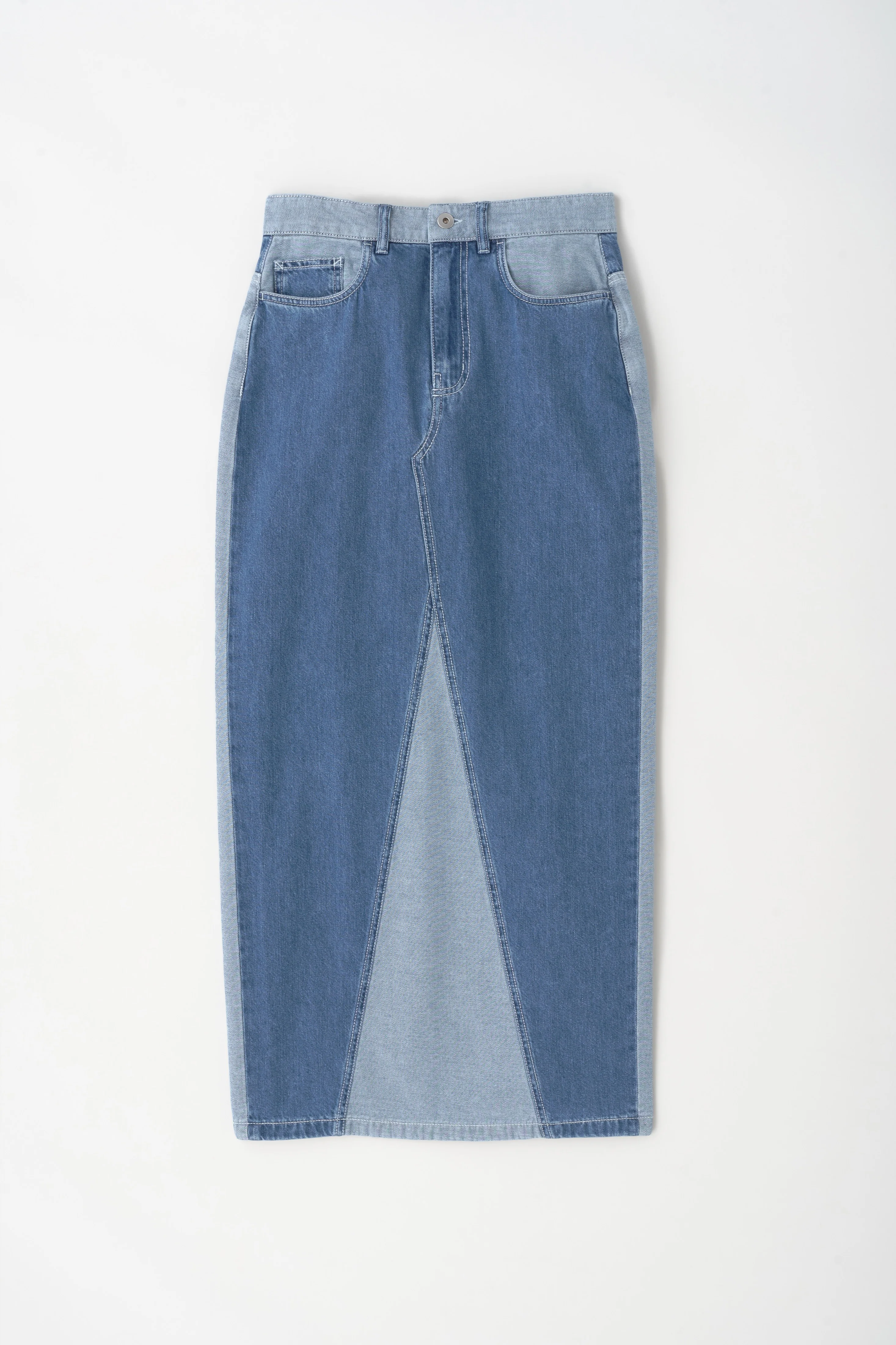 Women's Lily Denim Skirt in Med Wash - Image 7