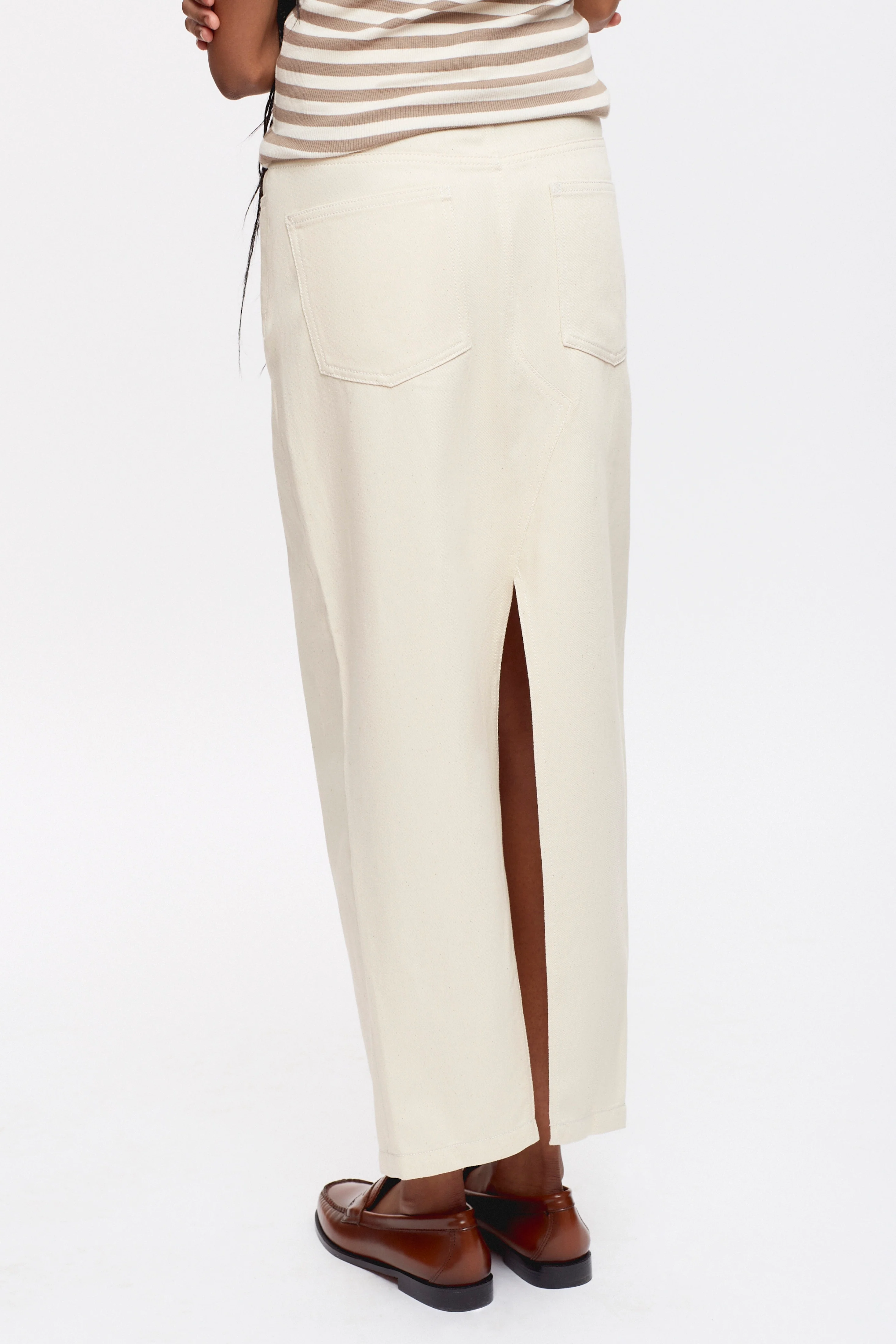 Women's Lily Denim Skirt in Natural - Image 4