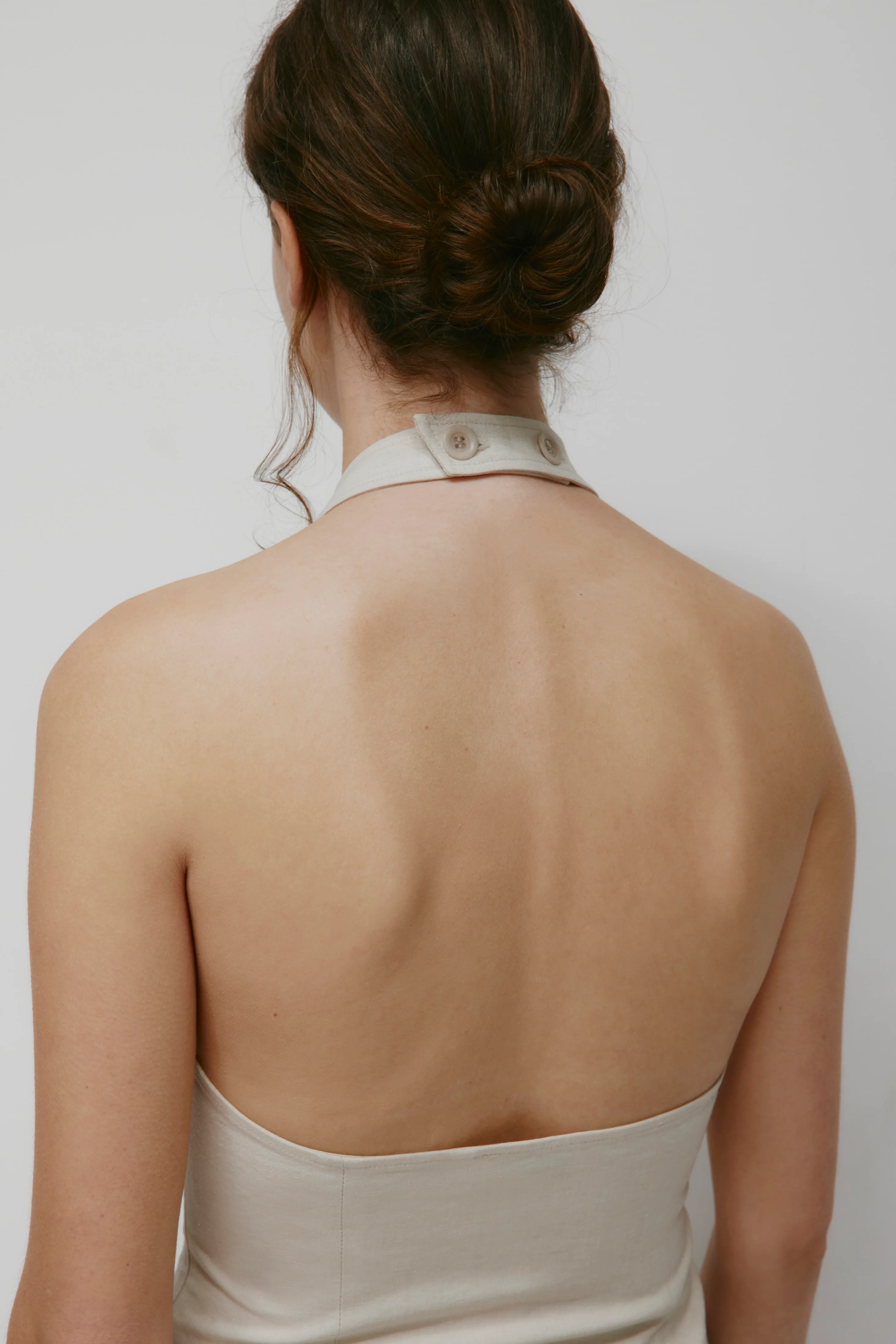 Women's Linen Halter Dress - Image 3