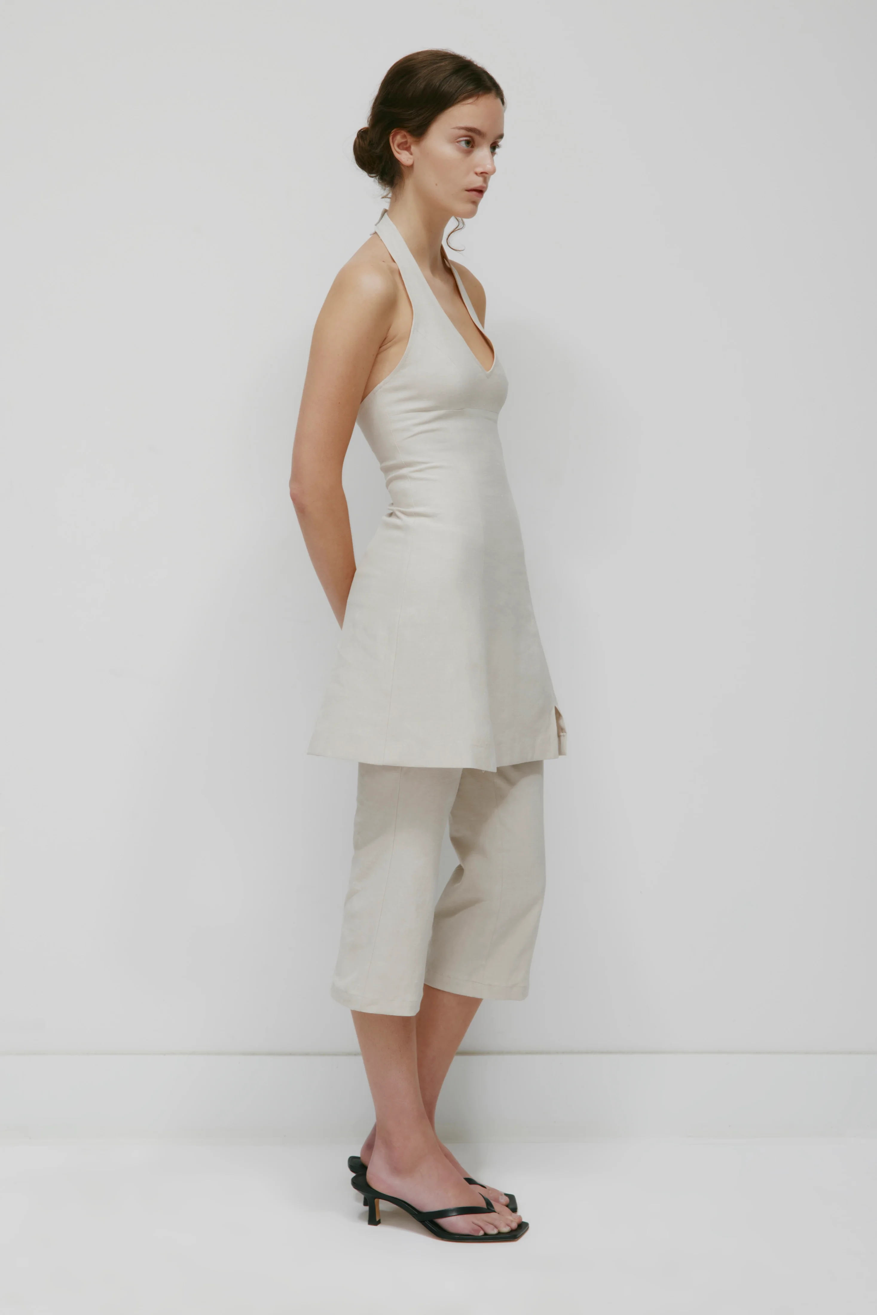 Women's Linen Halter Dress - Image 4