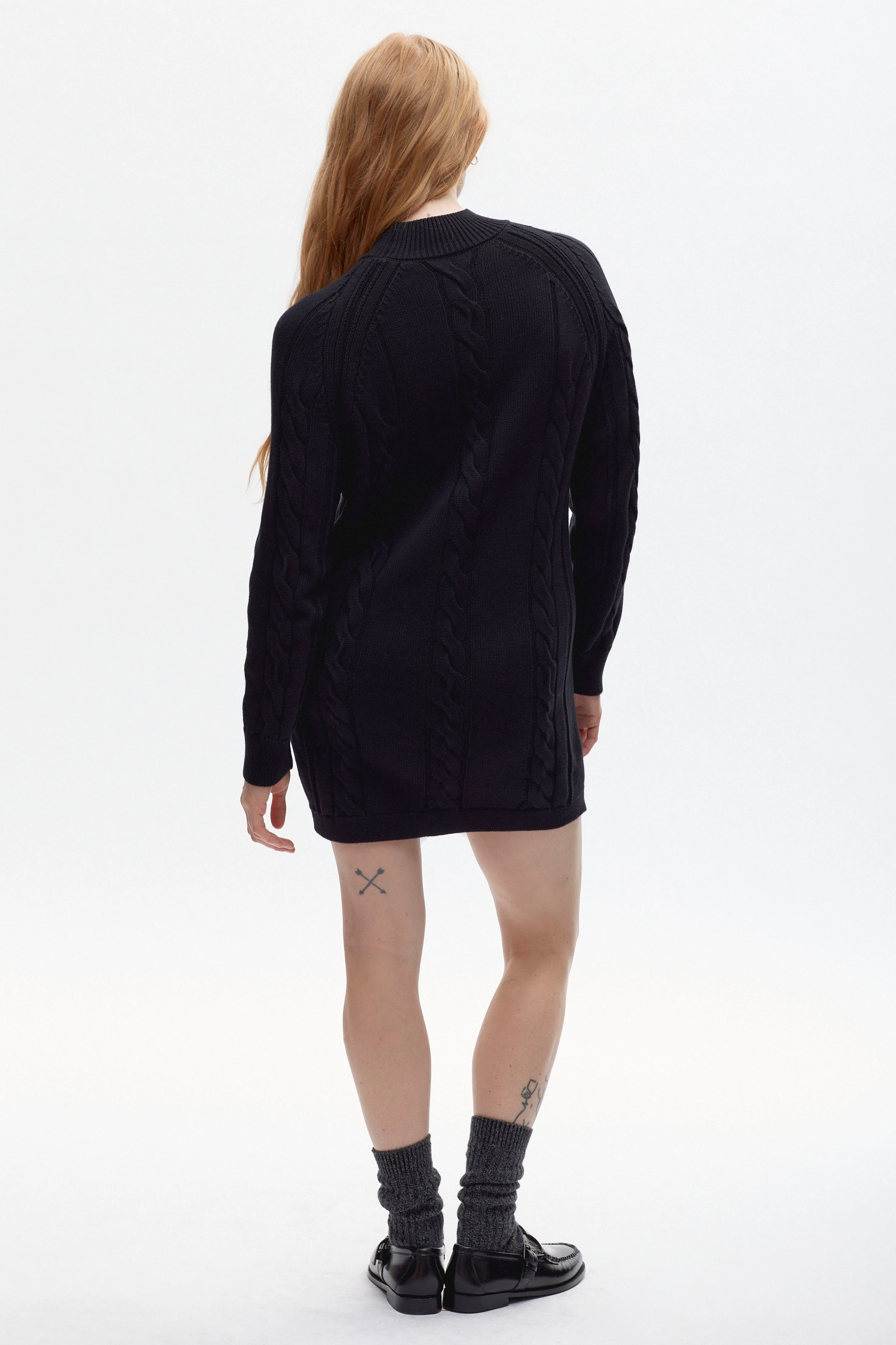 Women's Luxor Cable Dress in Black - Image 2