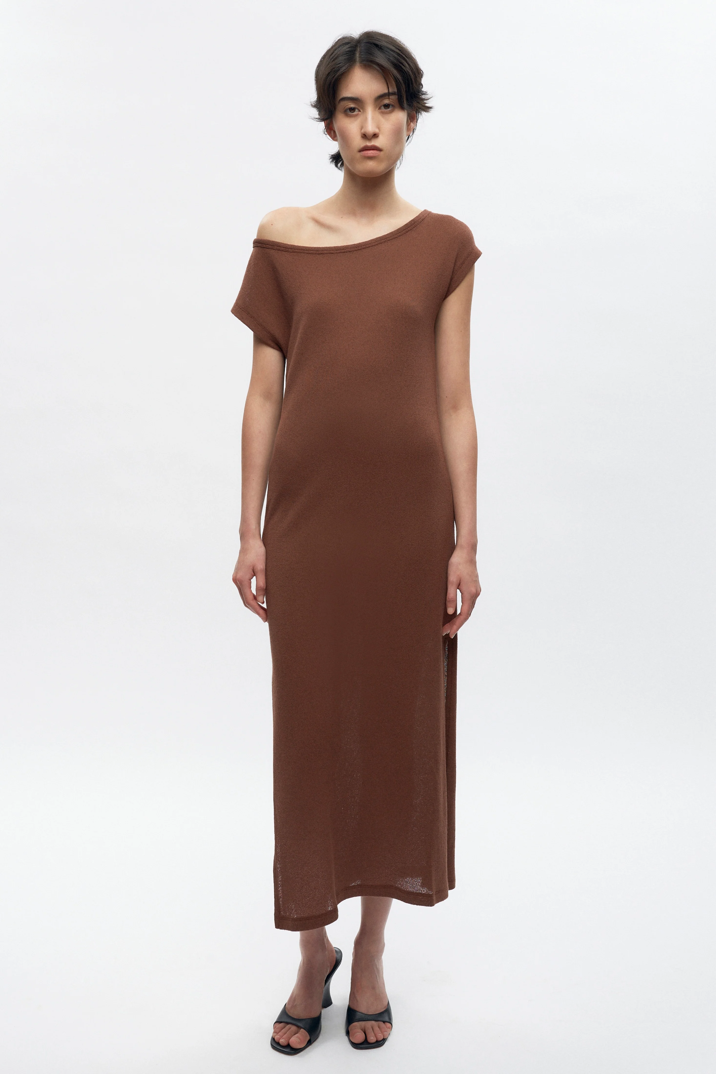 Women's Luxor Jersey Dress in Cappuccino - Image 4