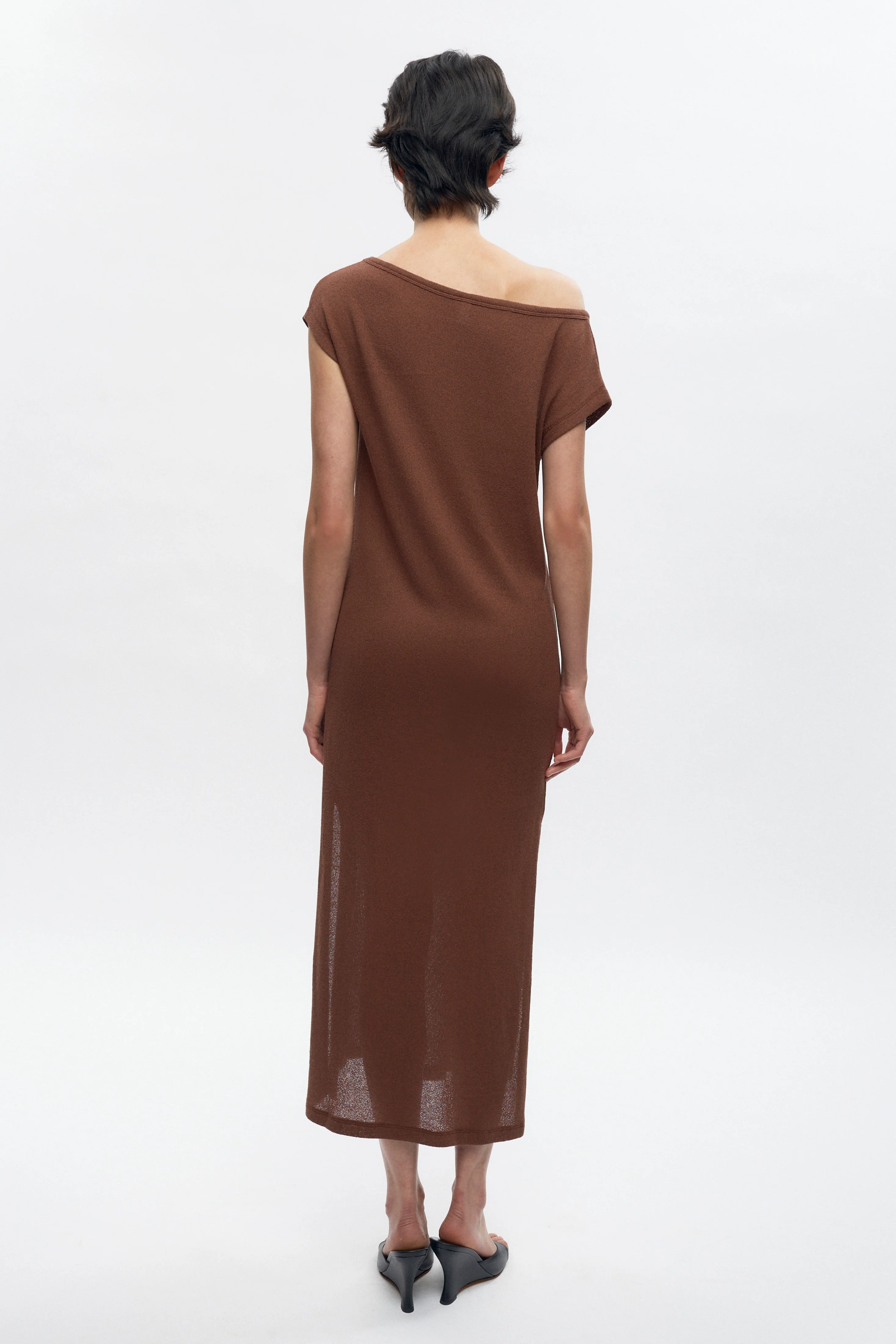 Women's Luxor Jersey Dress in Cappuccino - Image 5