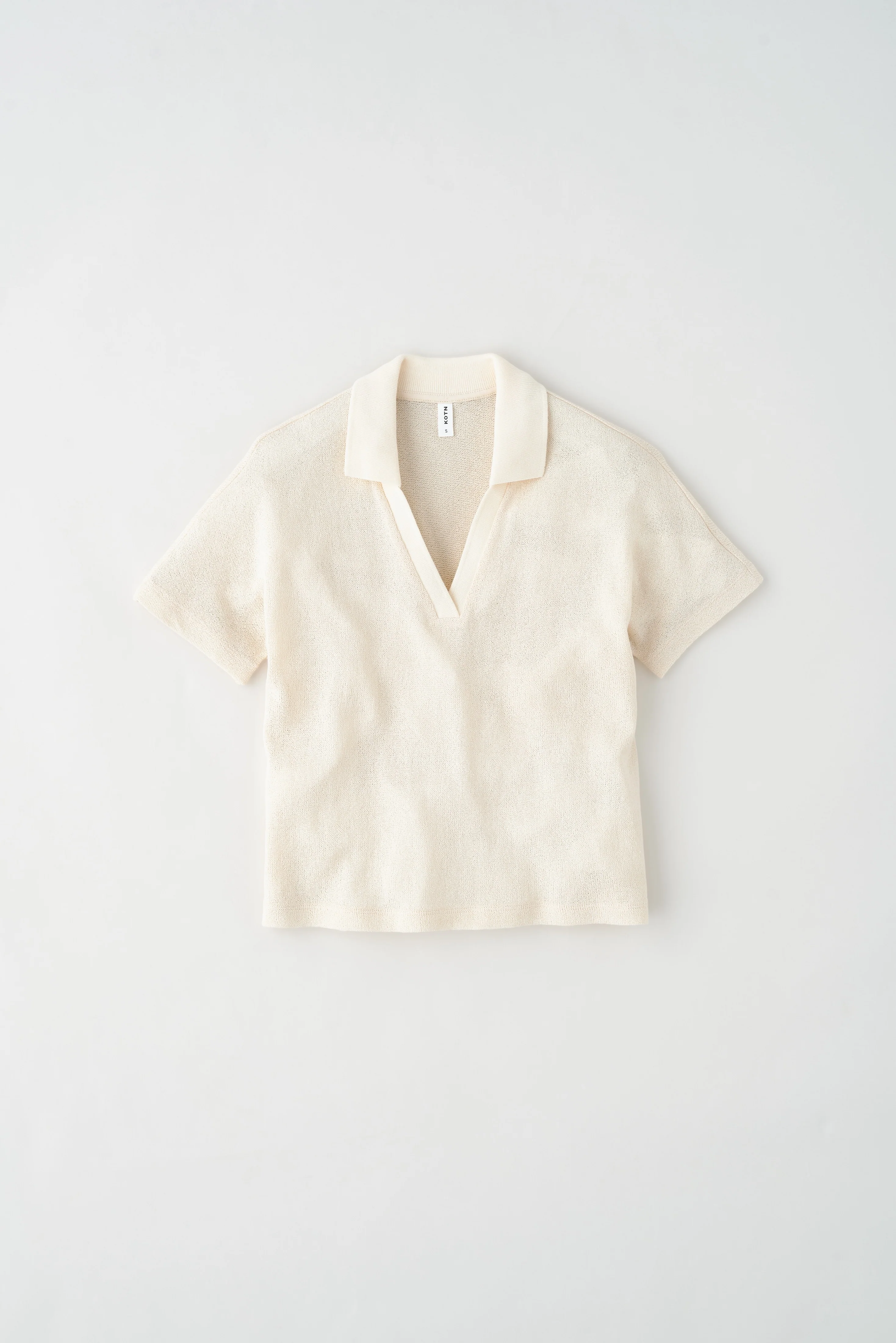 Women's Luxor Jersey Polo in Natural - Image 6