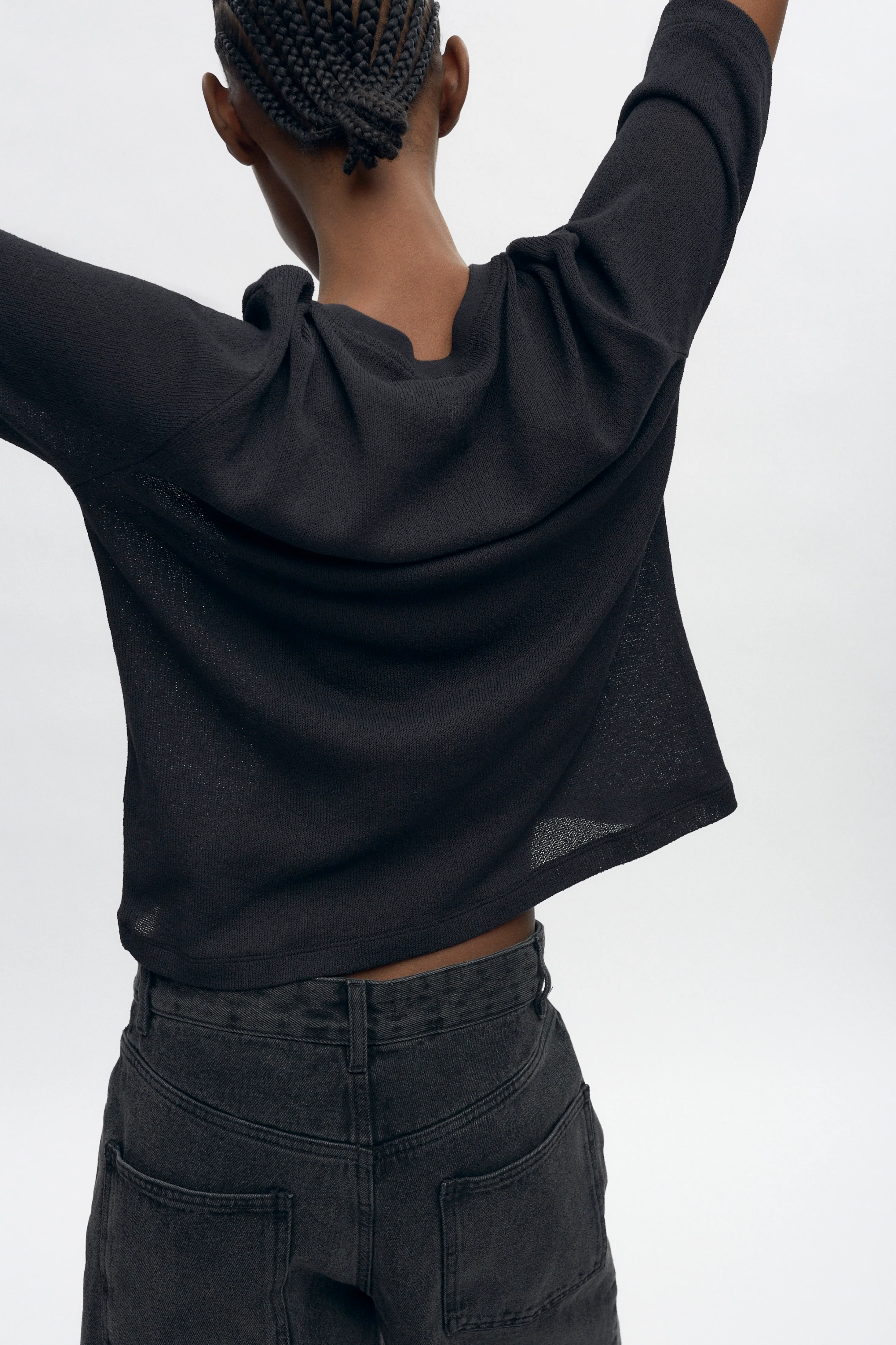 Women's Luxor Jersey Tee in Black - Image 3