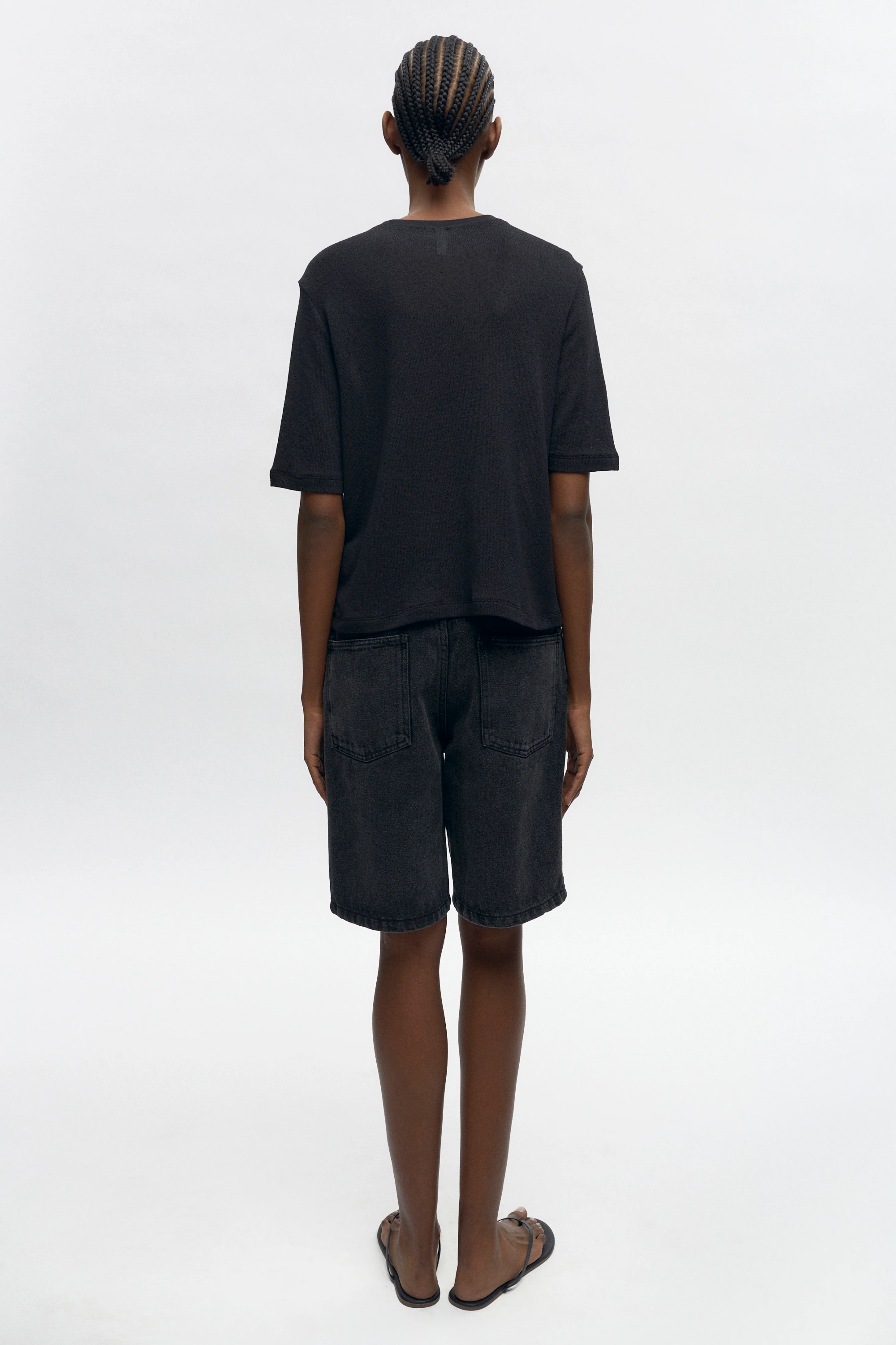 Women's Luxor Jersey Tee in Black - Image 5