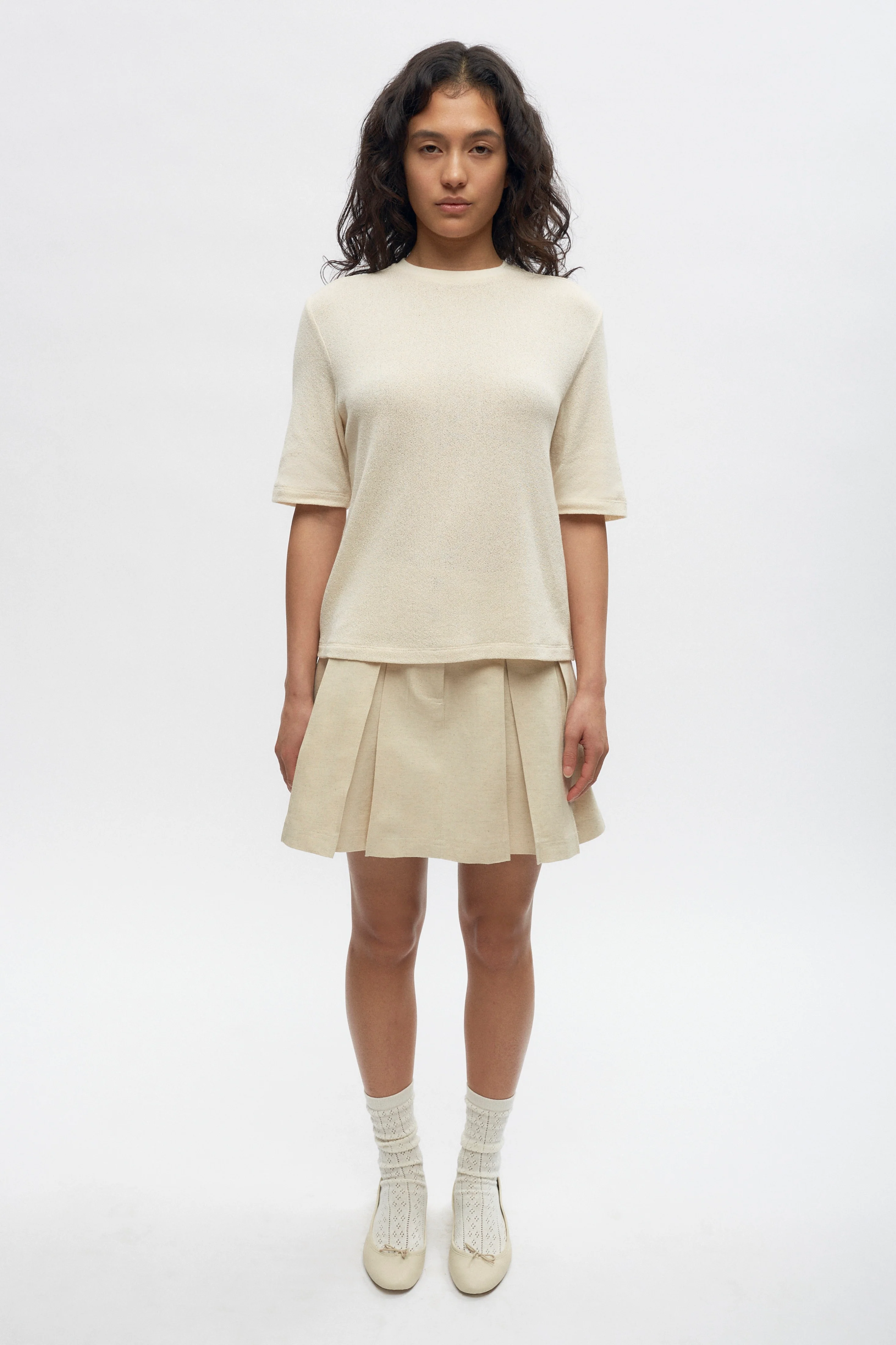 Women's Luxor Jersey Tee in Natural - Image 2