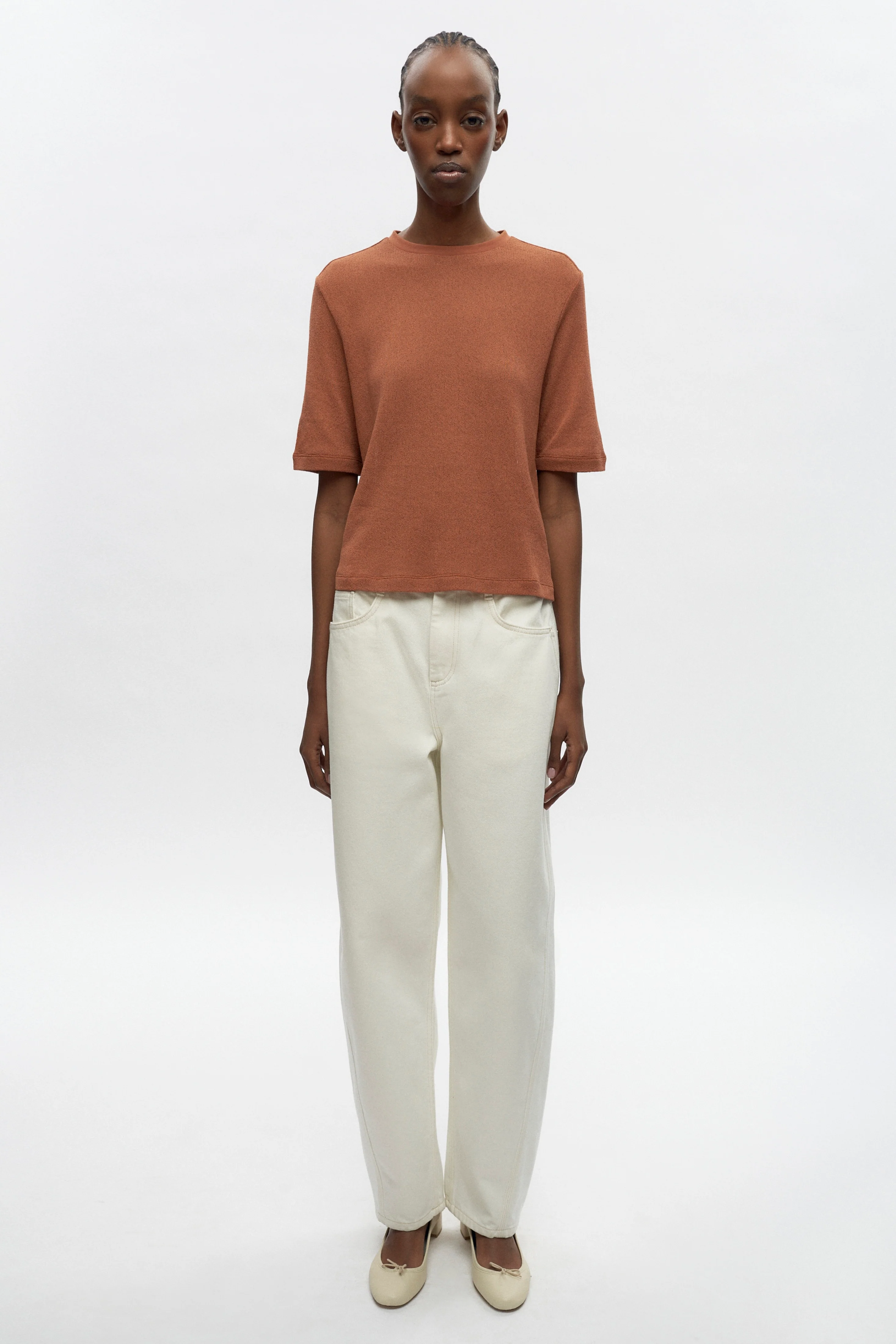 Women's Luxor Jersey Tee in Sienna - Image 3