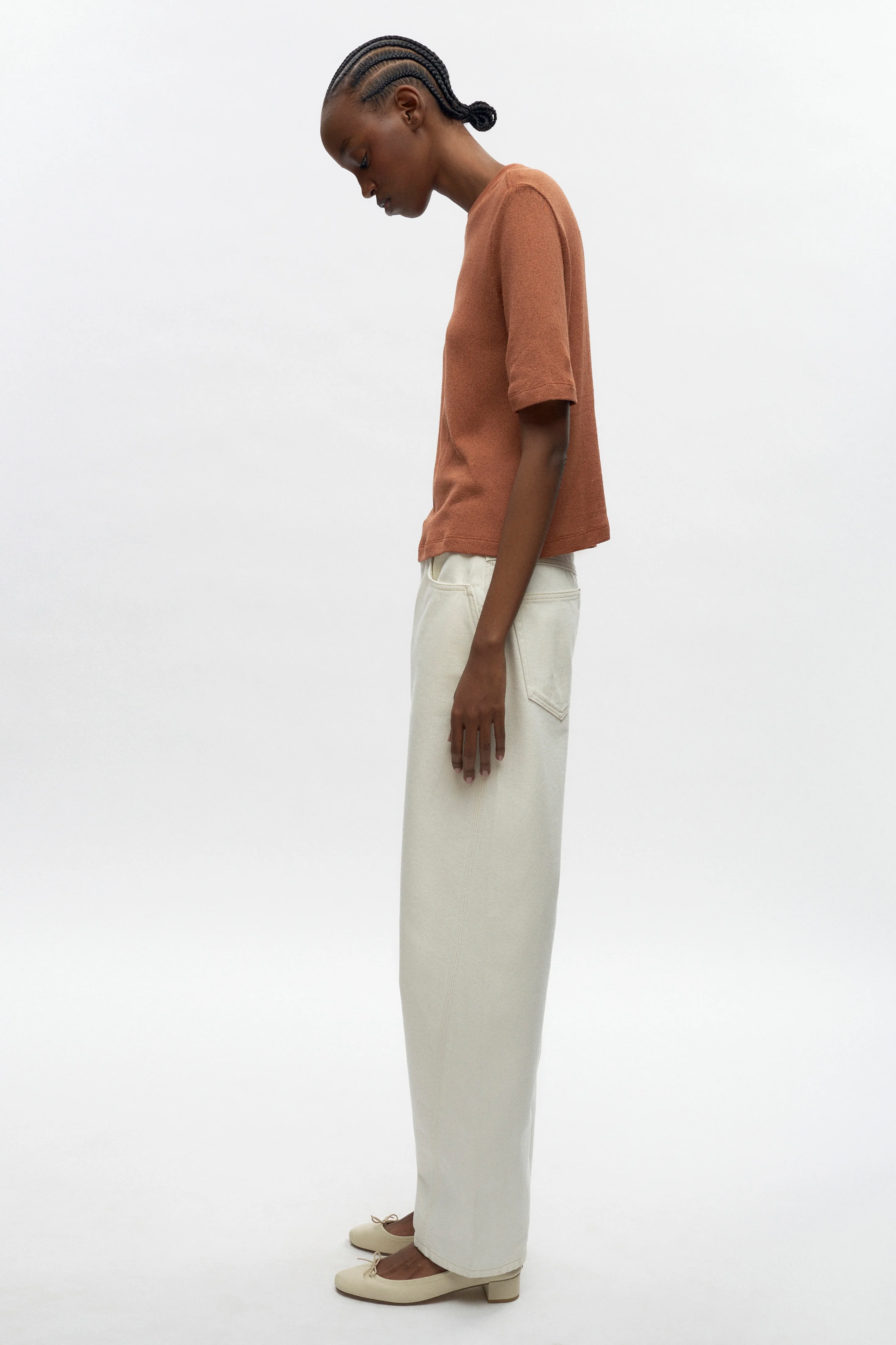 Women's Luxor Jersey Tee in Sienna - Image 5
