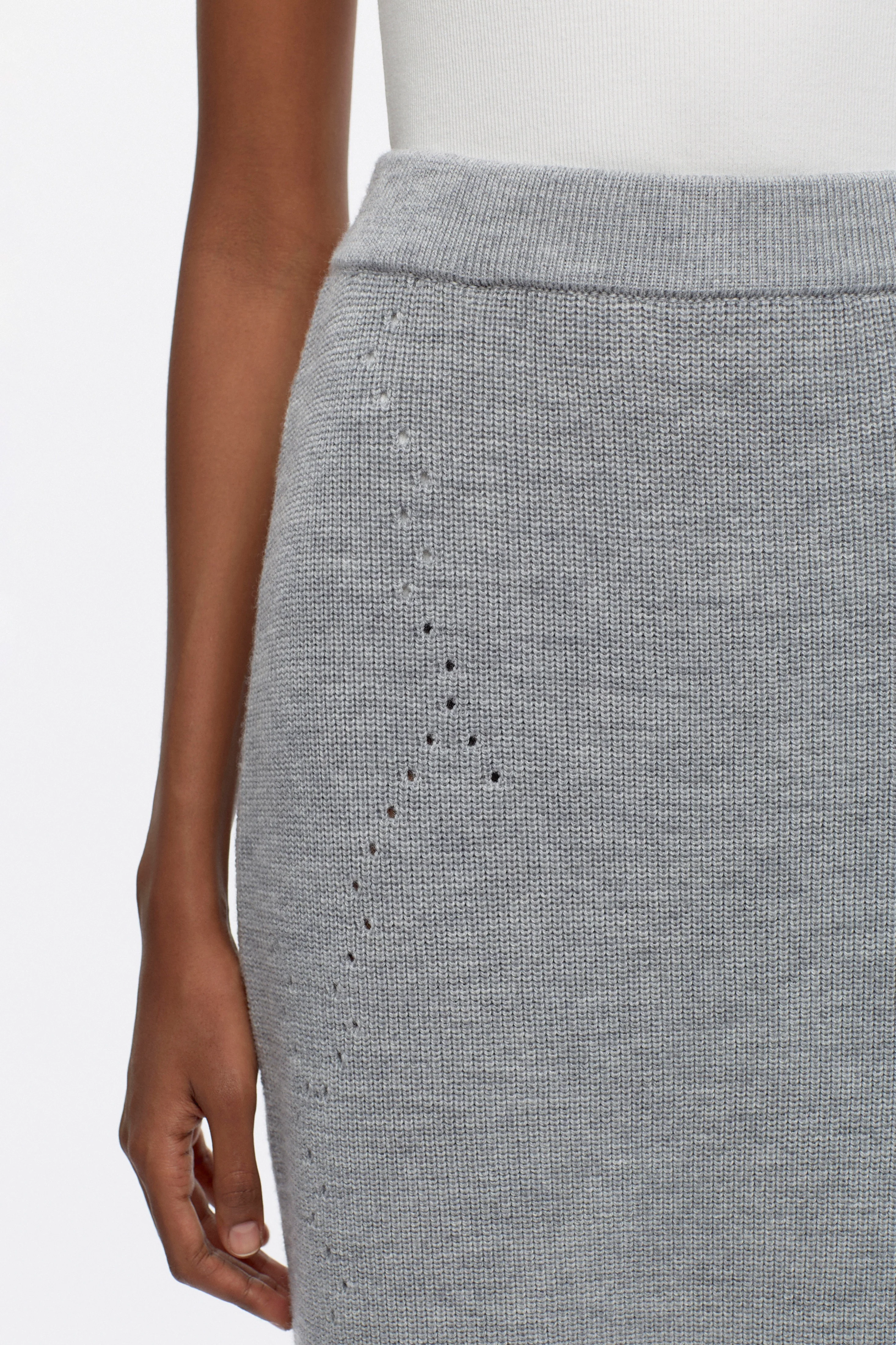 Women's Maadi Skirt in Heather Grey - Image 6