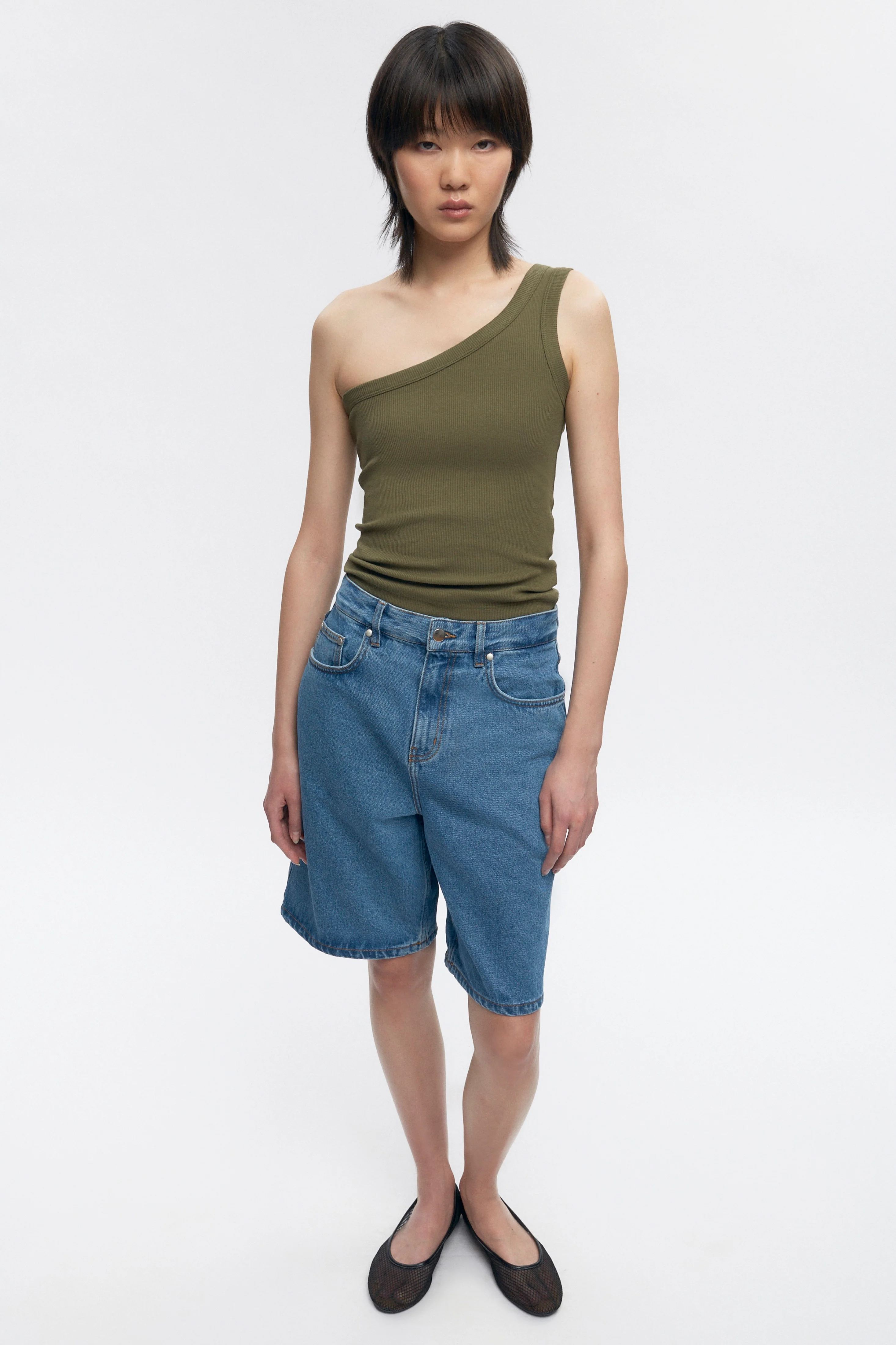 Women's Mariam Tank in Olive - Image 2