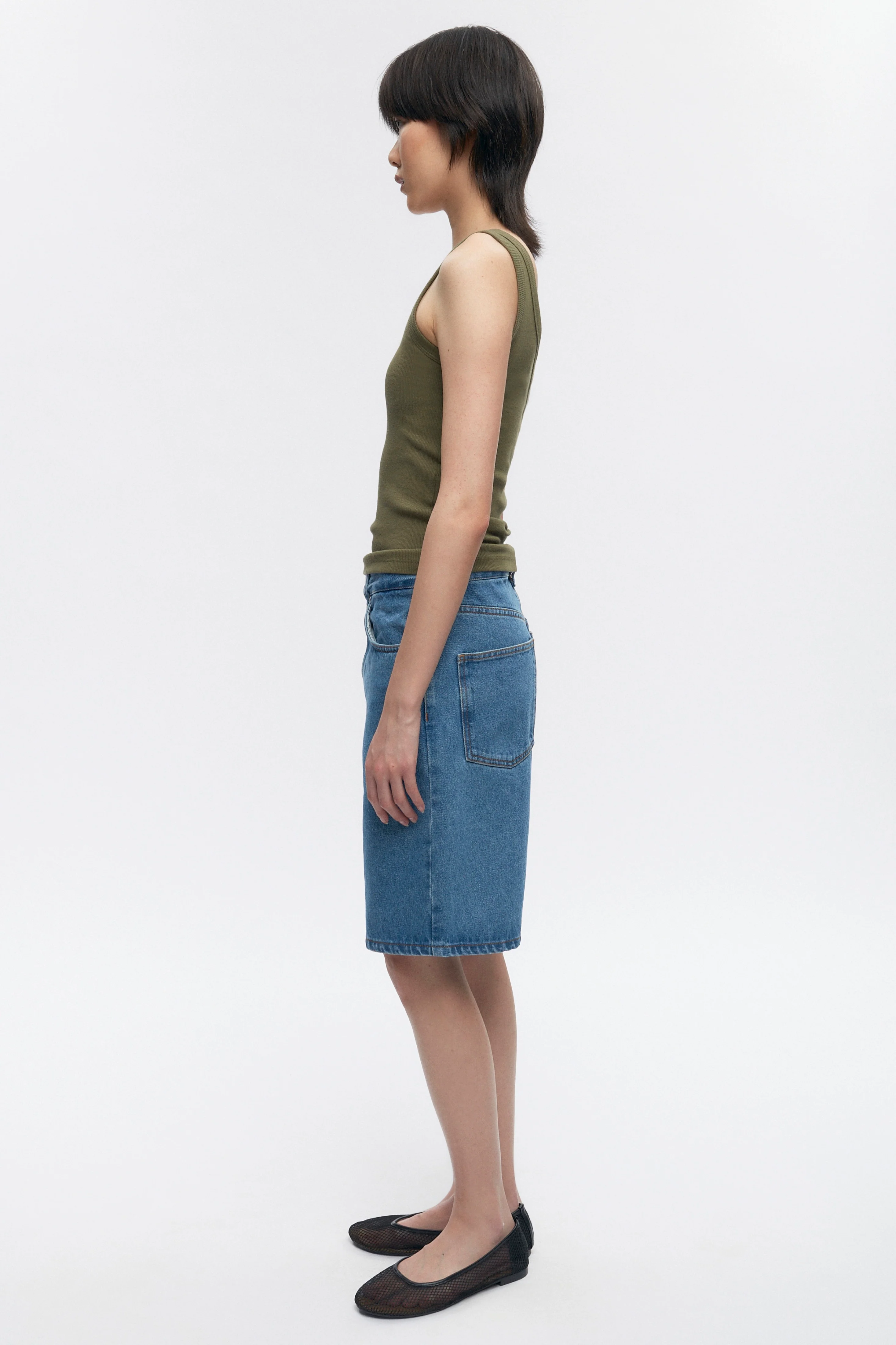 Women's Mariam Tank in Olive - Image 5