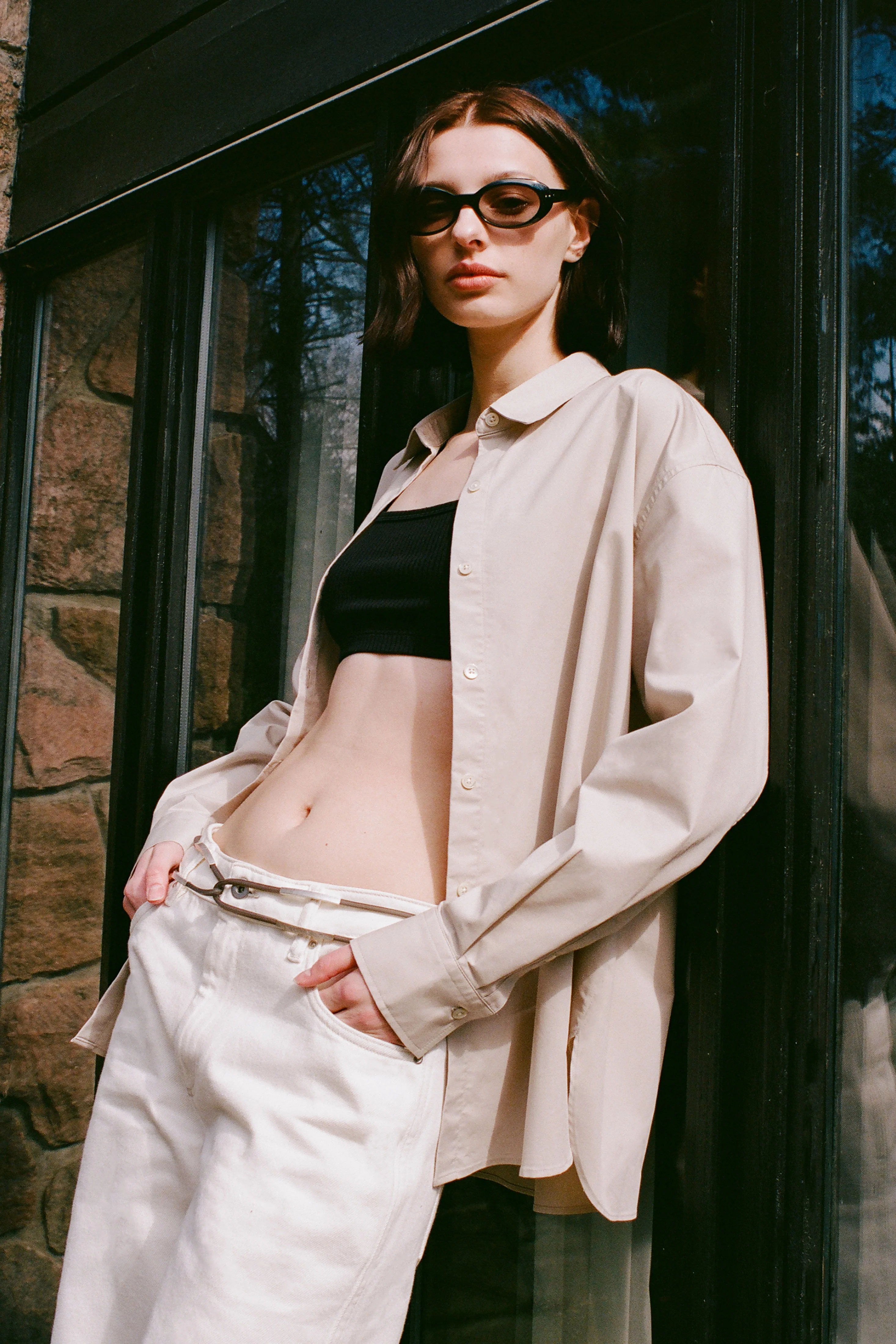Women's Merire Shirt in Fog - Image 2