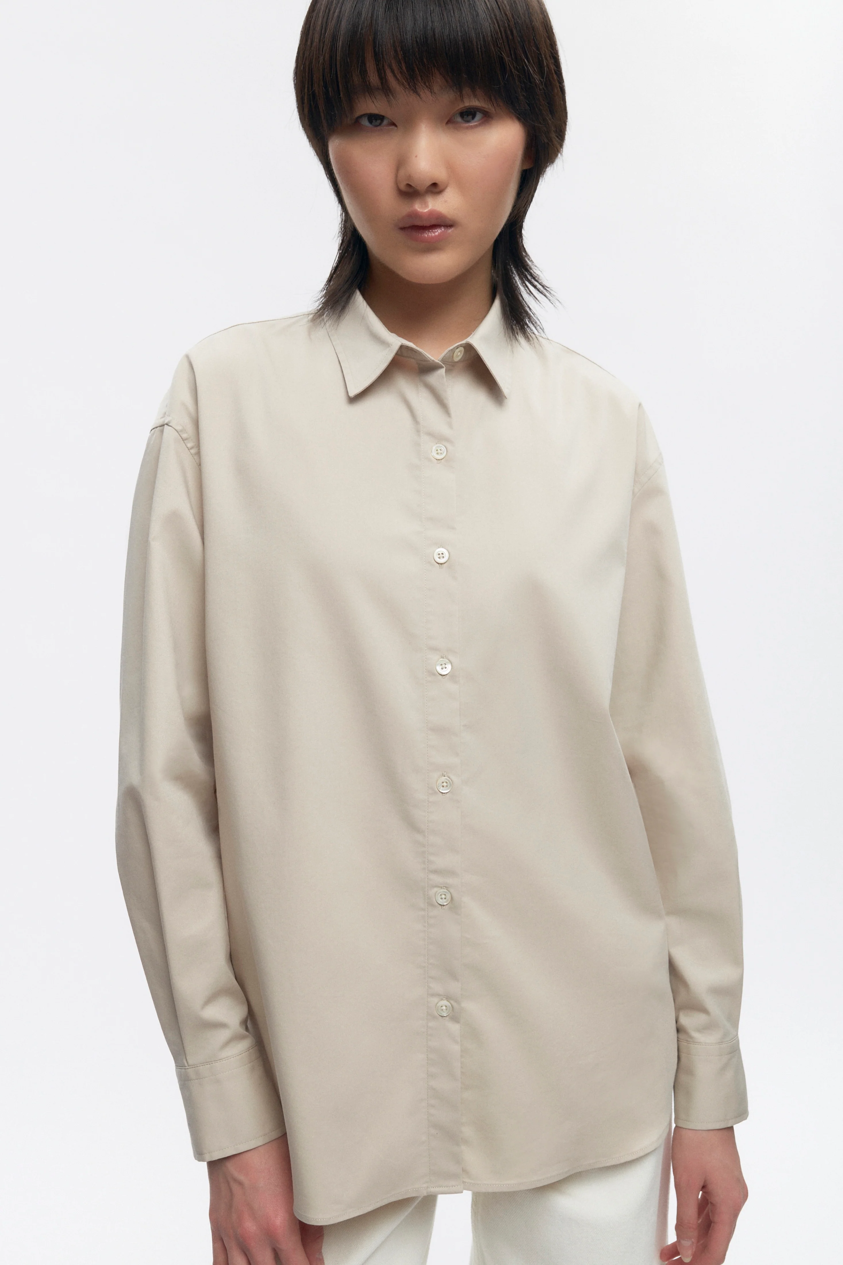 Women's Merire Shirt in Fog - Image 3