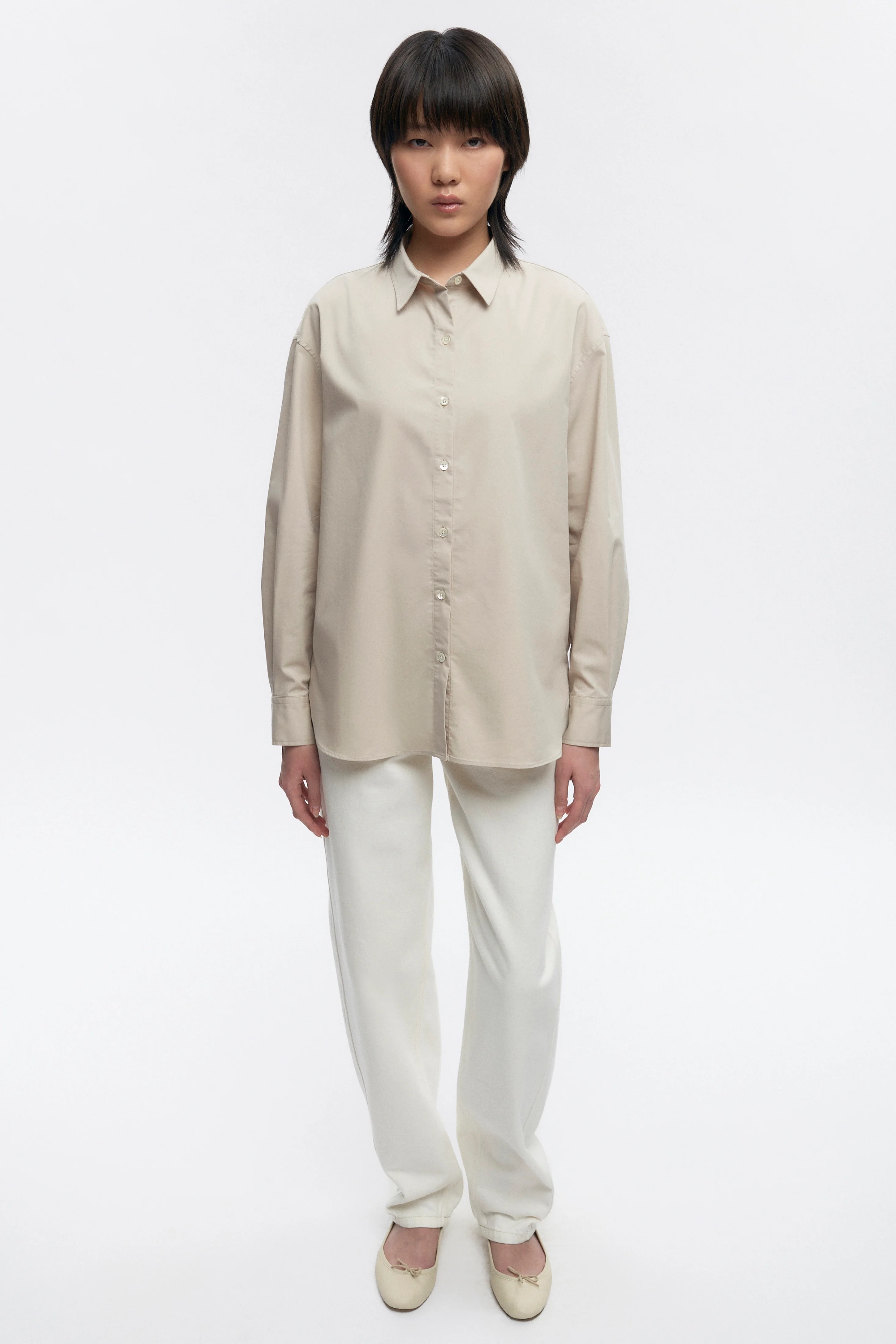 Women's Merire Shirt in Fog - Image 6