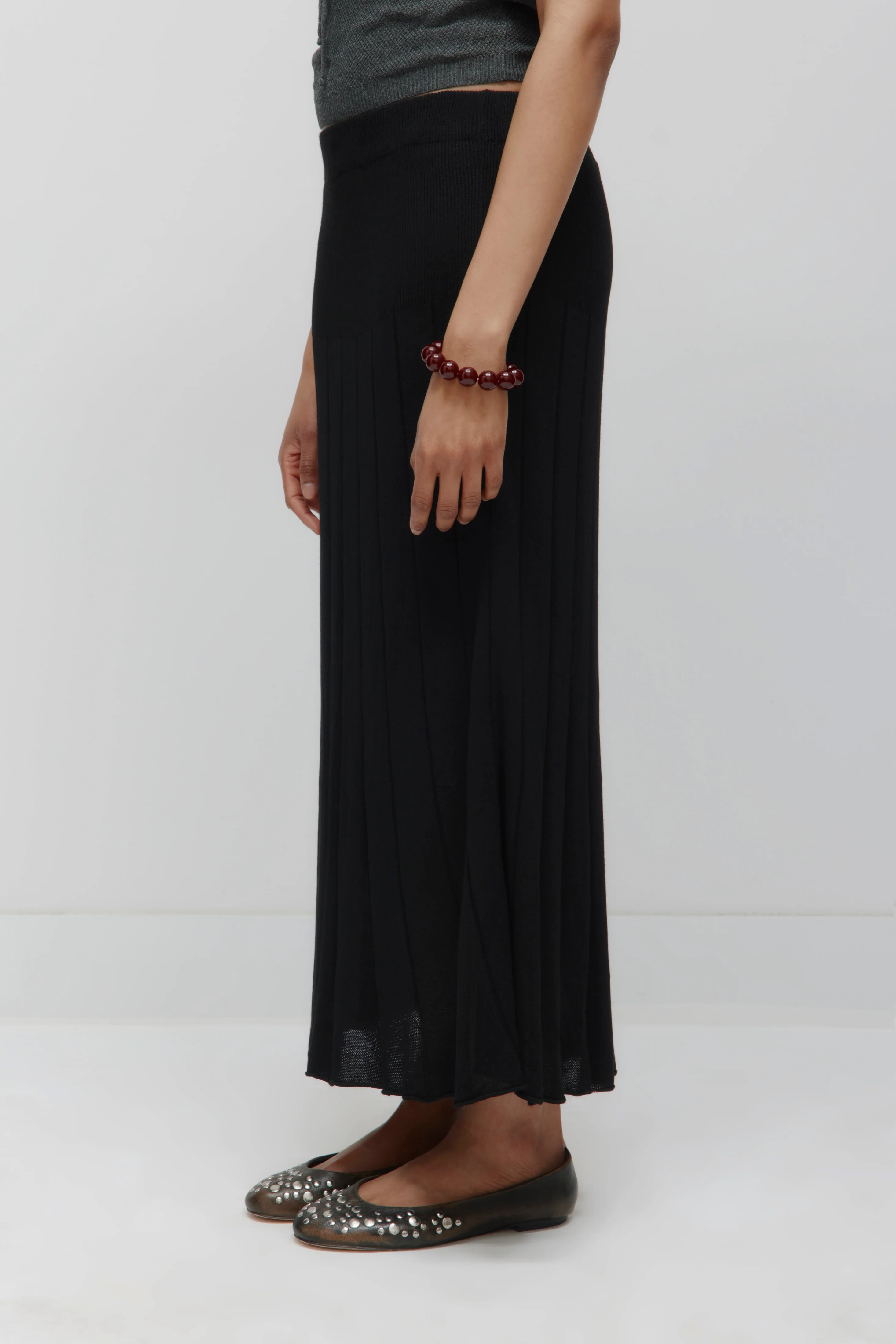 Women's Mesh Skirt in Black - Image 4