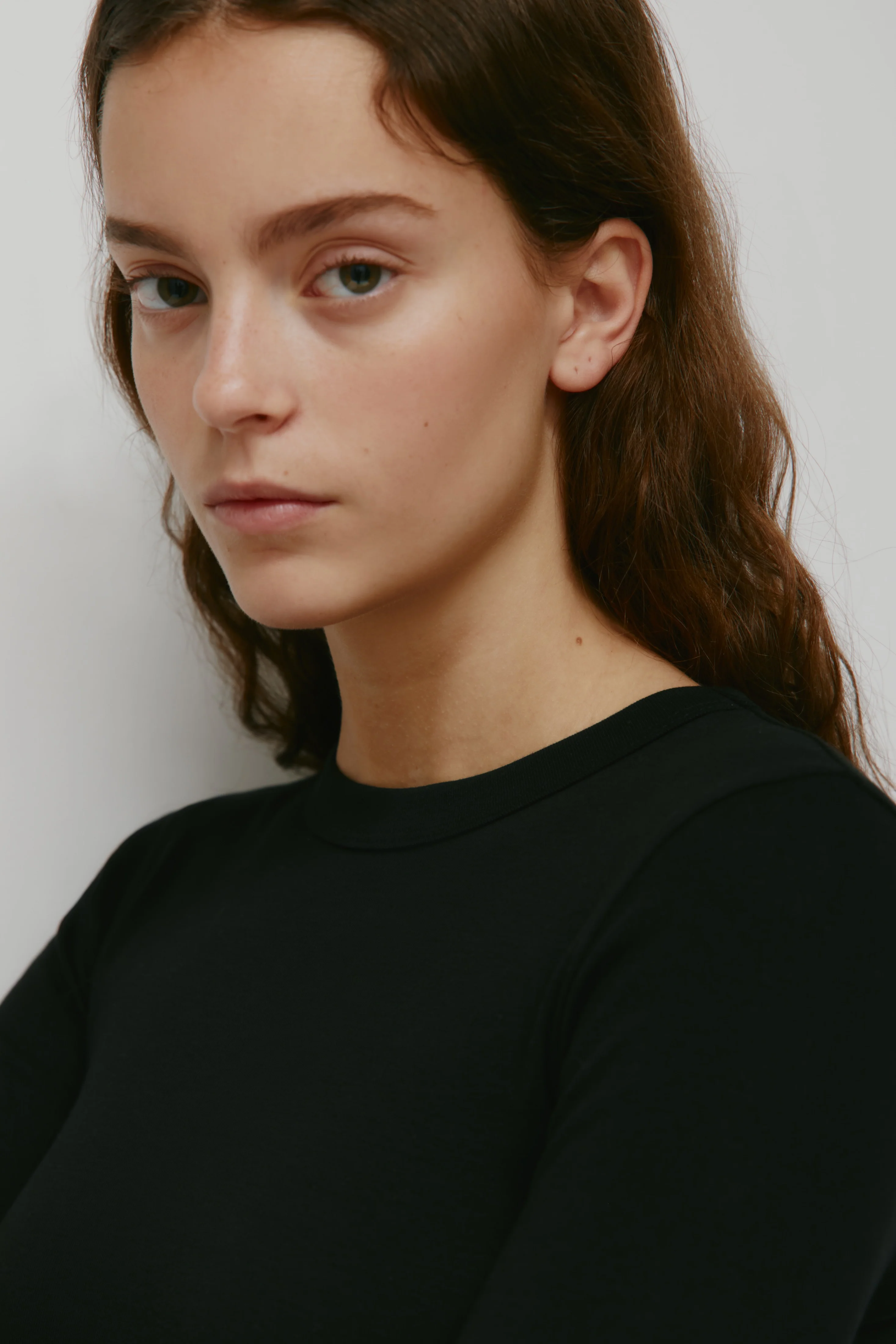 Women's Micro Rib Longsleeve in Black - Image 5