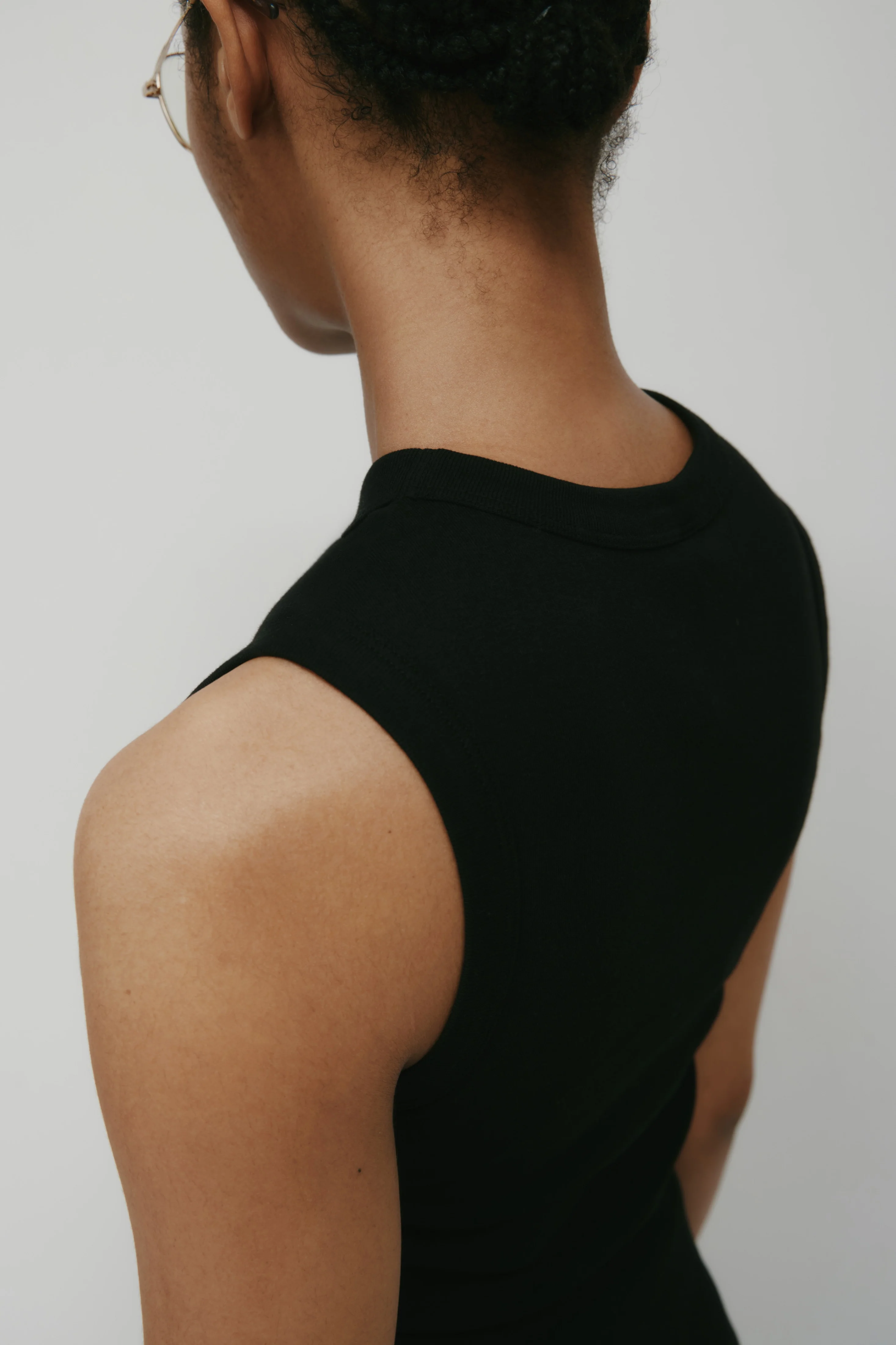 Women's Muscle Tank in Black - Image 5