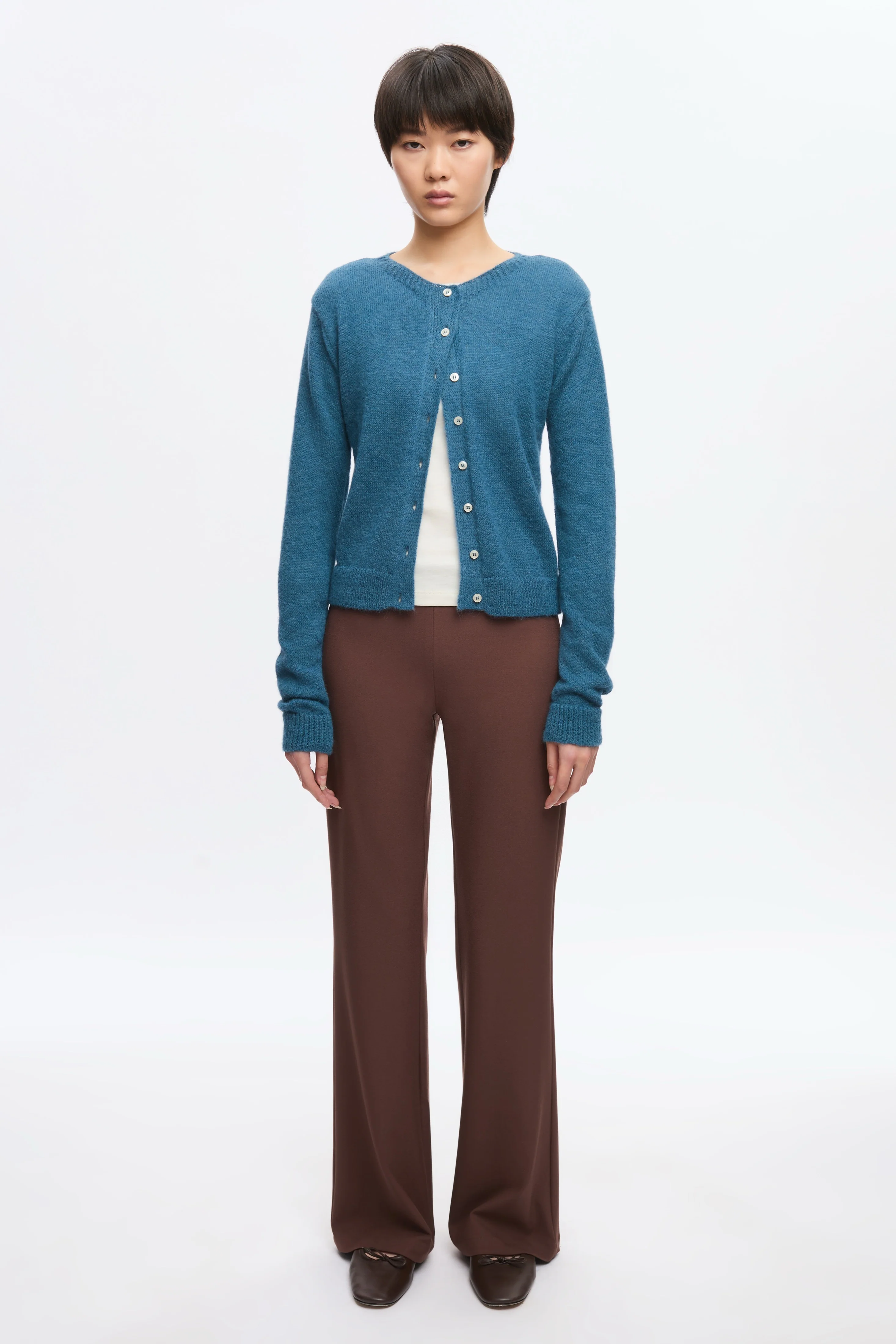 Women's Noor Fuzzy Cardigan in Delta - Image 3