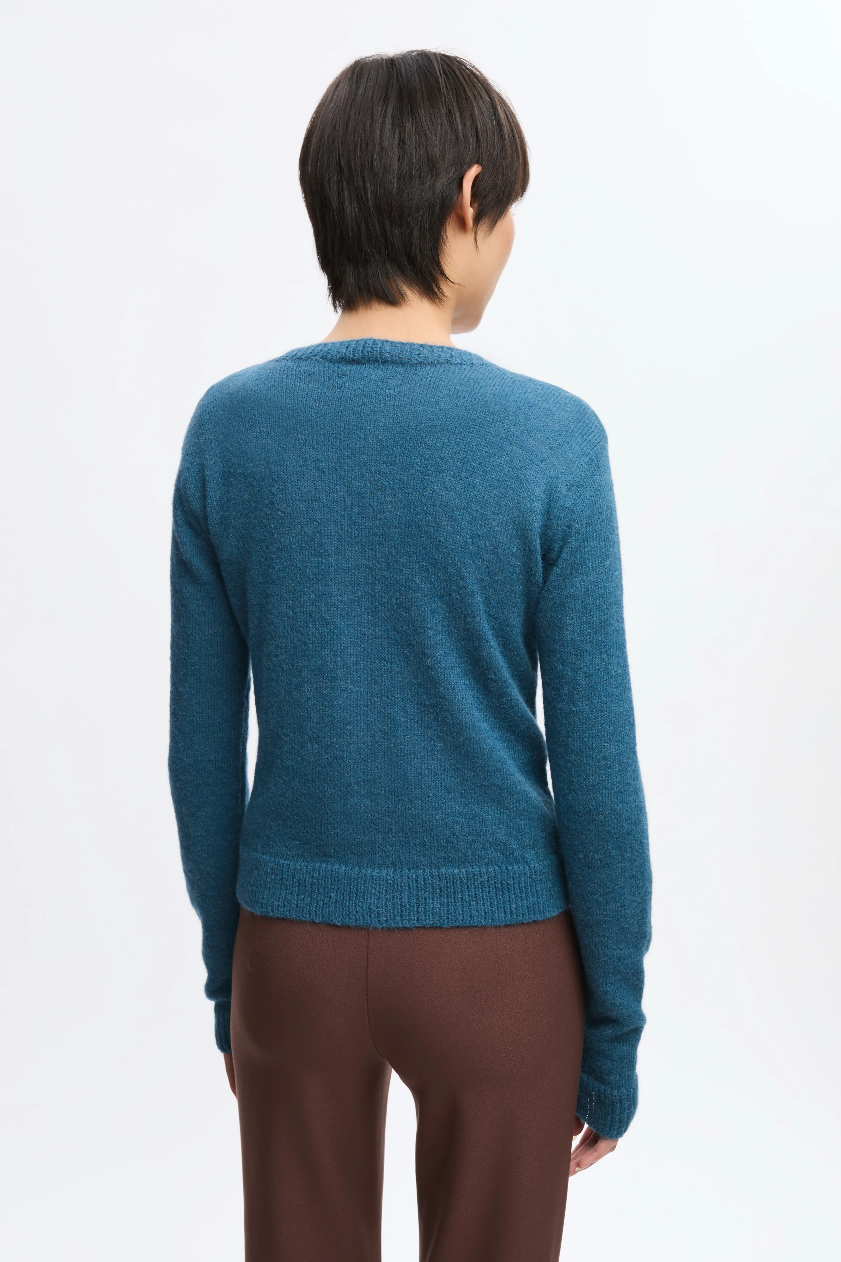 Women's Noor Fuzzy Cardigan in Delta - Image 5