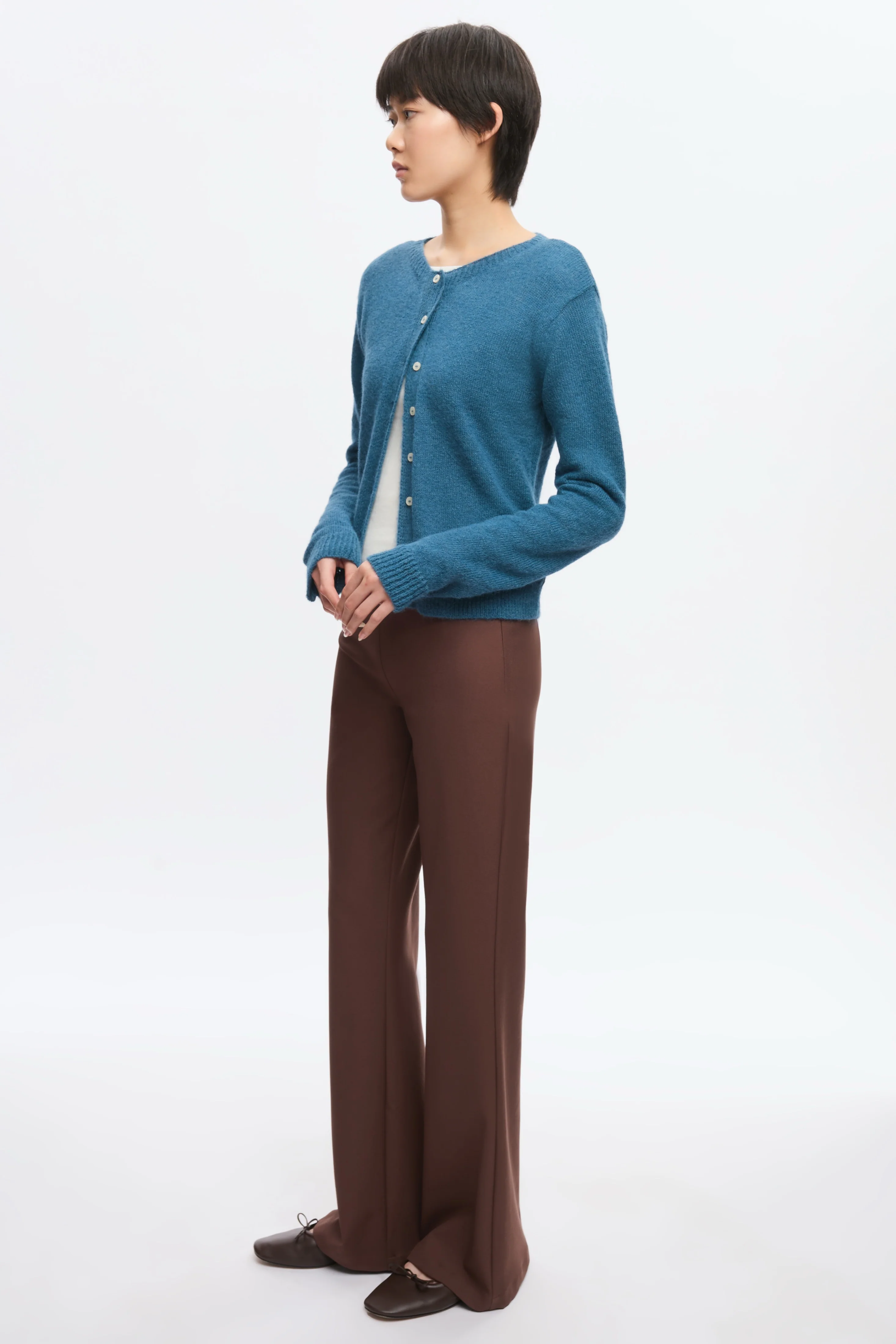 Women's Noor Fuzzy Cardigan in Delta - Image 6